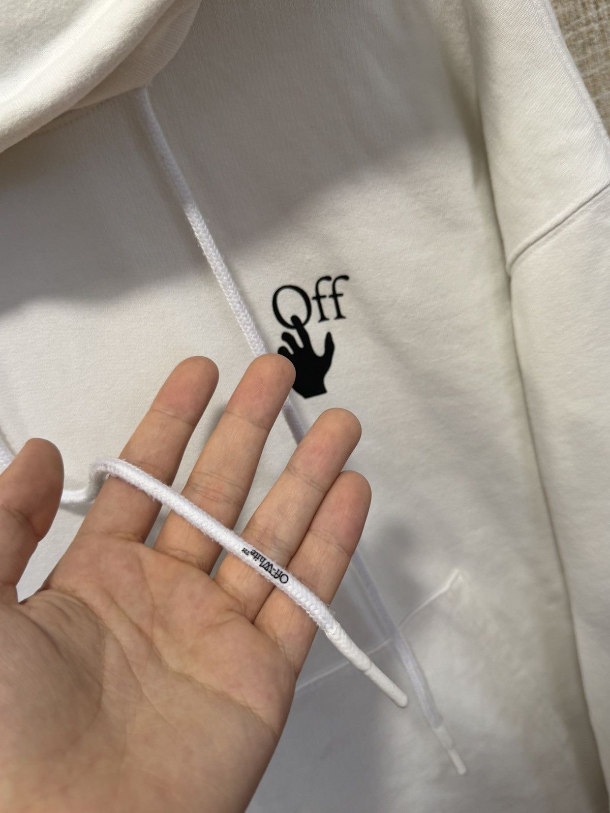 Off-White OFF WHITE CARAVAGGIO PAINTING WHITE HOODIE Size US L / EU 52-54 / 3 - 4 Thumbnail