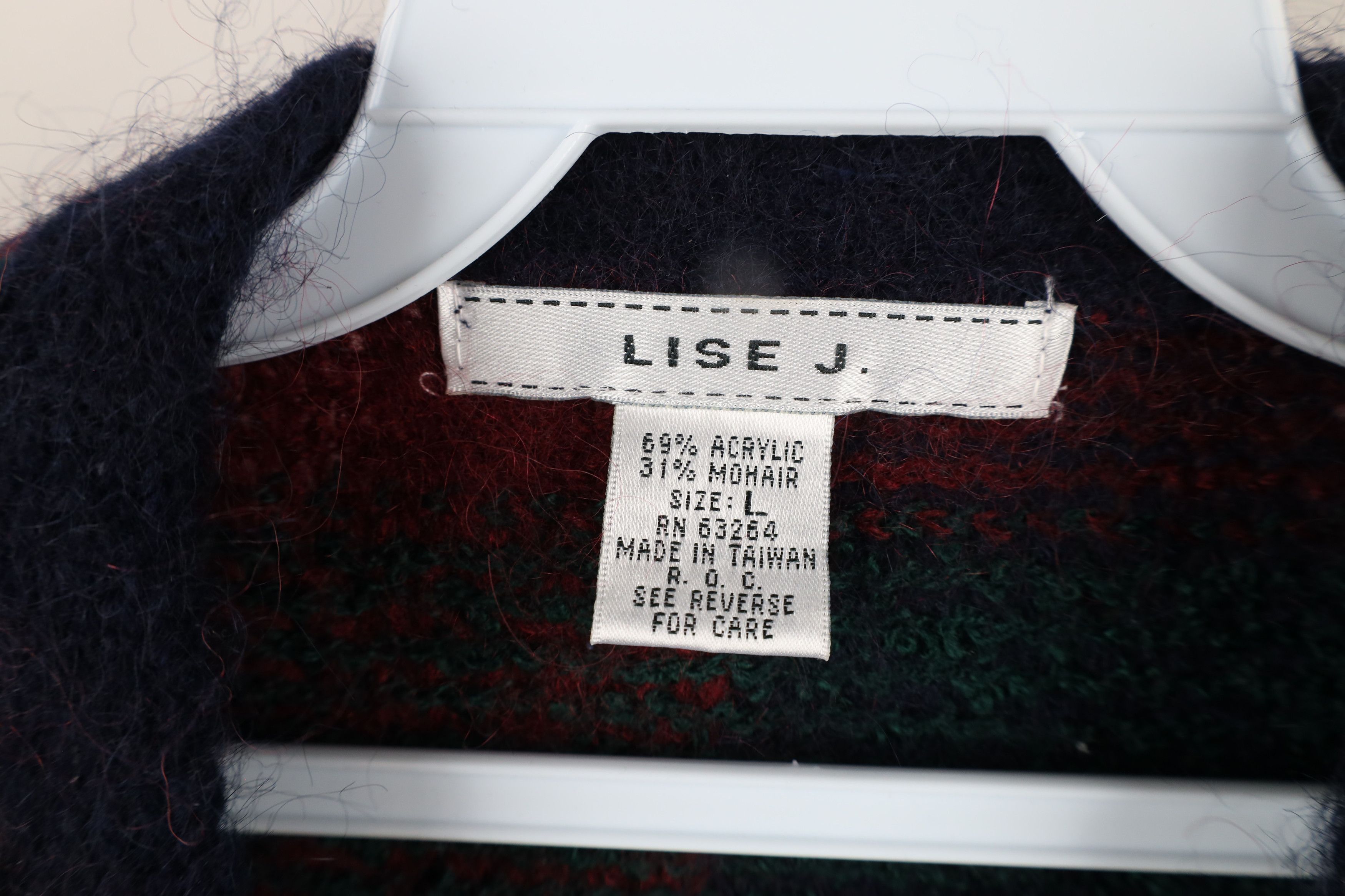 Vintage Vintage 90s Streetwear Blend Knit Cardigan Sweater Plaid Size L / US 10 / IT 46 - 4 Thumbnail