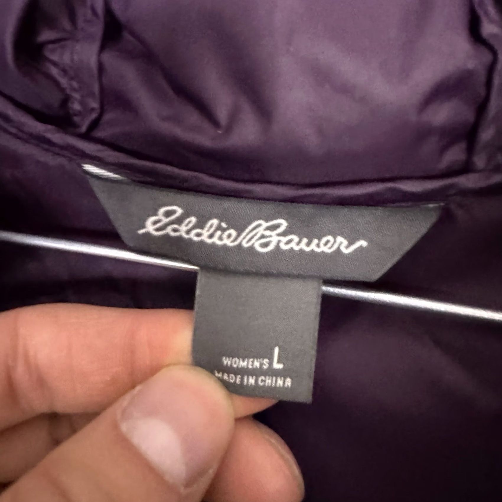 Eddie Bauer Eddie Bauer Luna Peak Down Parka Women L Jacket Quilted Puffer EB550 Purple - Womens Size L - Durable Size L / US 10 / IT 46 - 6 Thumbnail