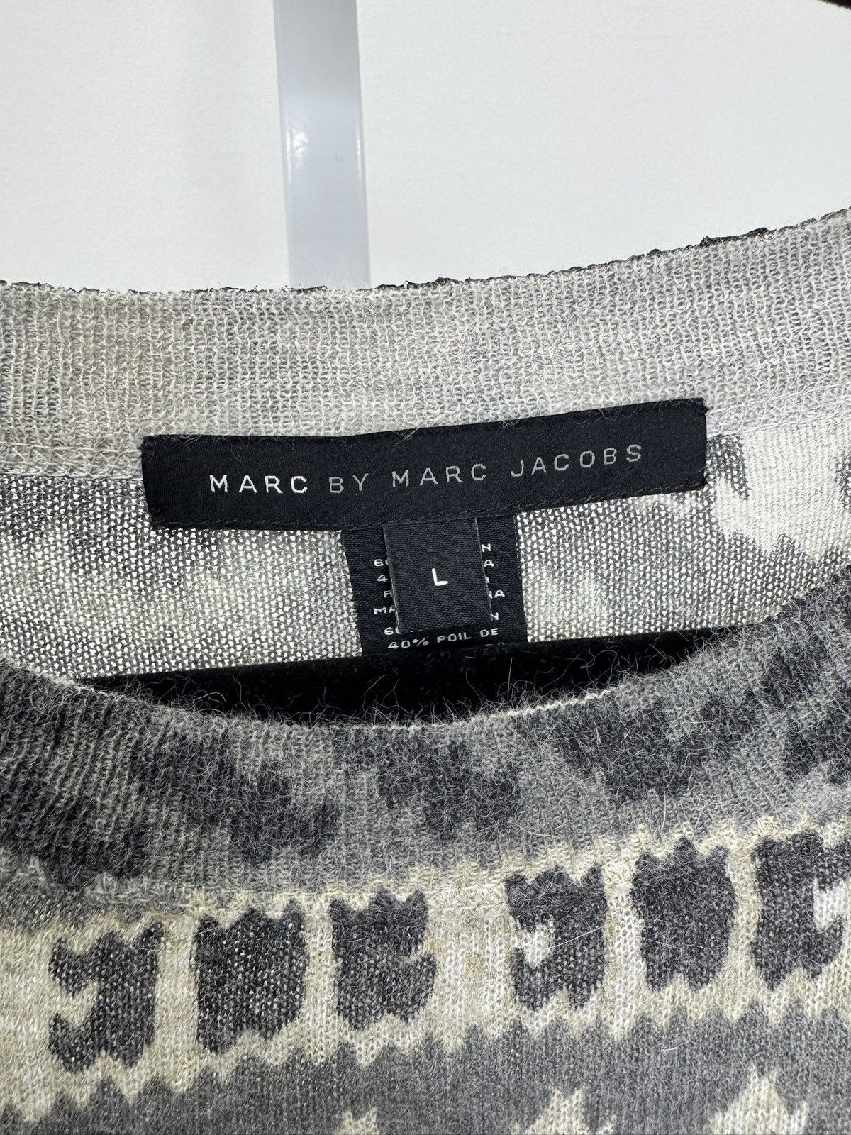 Marc by Marc Jacobs Angora Blend Patterned Sweater Size US L / EU 52-54 / 3 - 3 Thumbnail