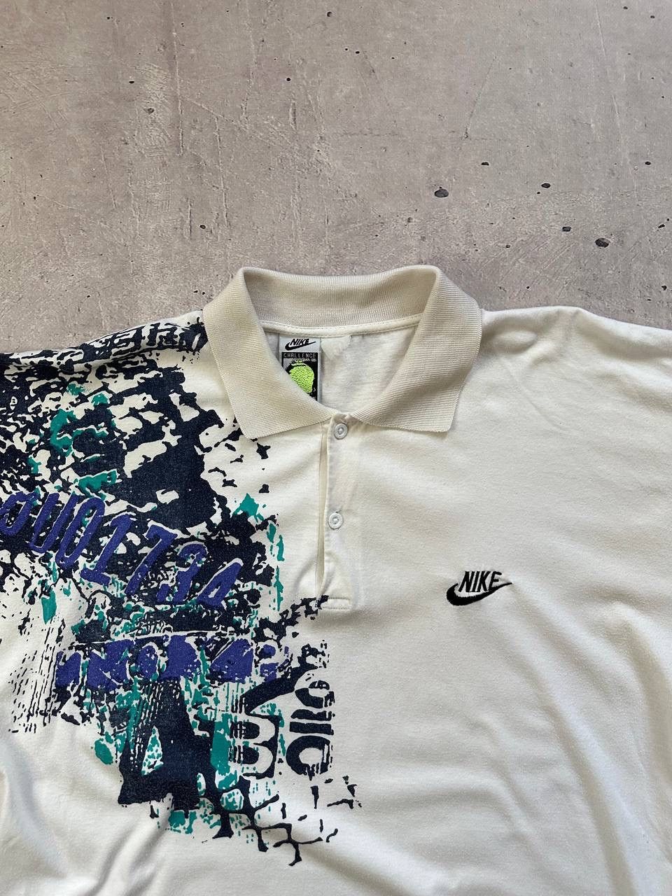 Nike × Vintage Nike Challenge Court 90s Men’s Tennis Polo Agassi Nadal Size US XL / EU 56 / 4 - 10 Thumbnail
