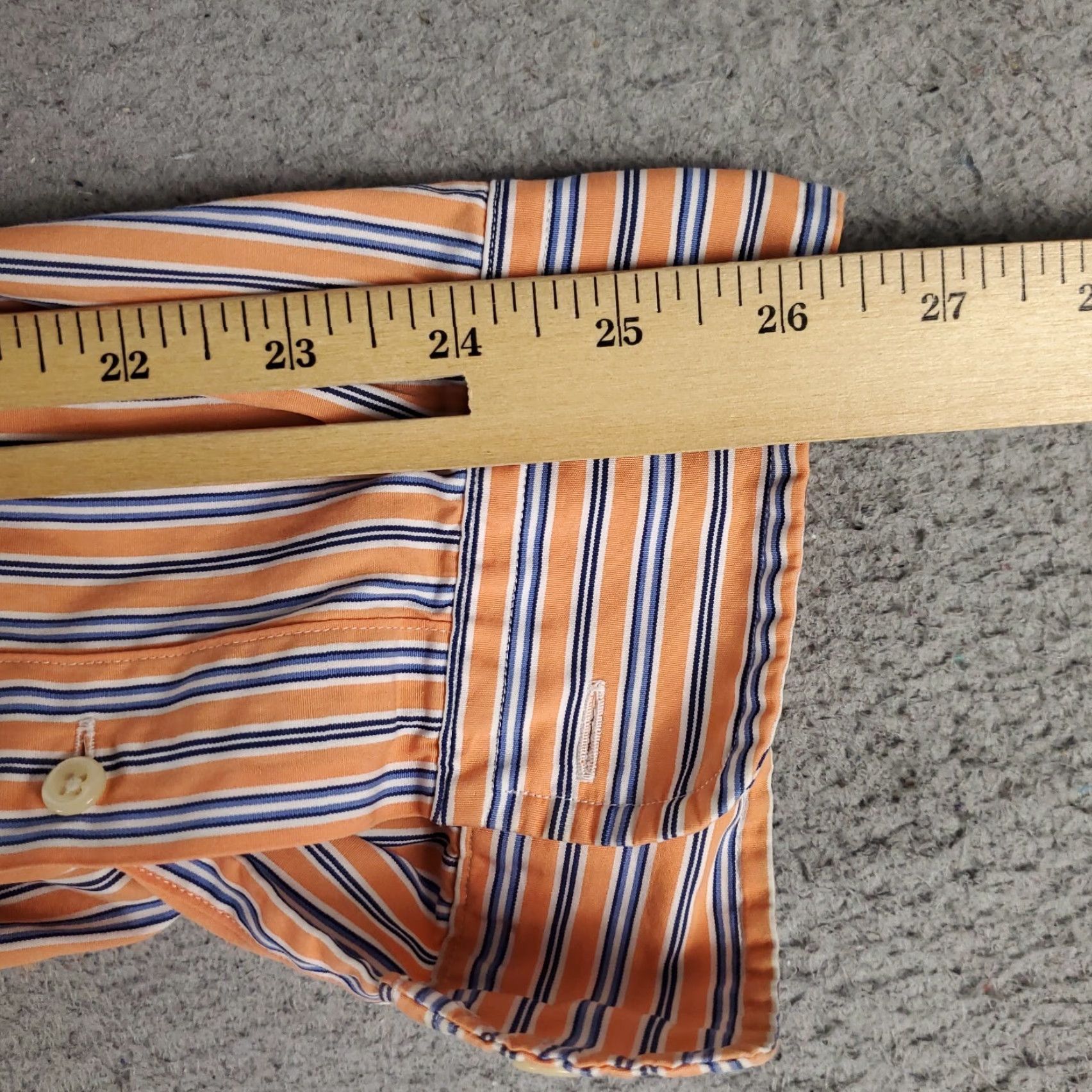 Ralph Lauren Ralph Lauren Shirt Mens 2XL Orange Striped Button-Up Long Sleeve Casual Dress Shirt Orange Polo Logo 2XL Mens Size US XXL / EU 58 / 5 - 7 Thumbnail