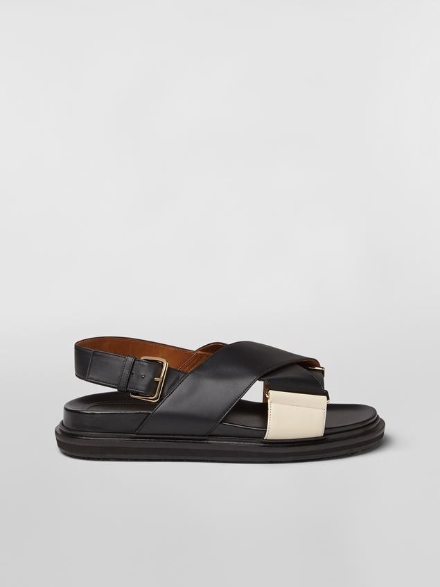 Marni o1f1d3z0825 Criss Cross Sandals in Black Size US 9 / IT 39 - 1 Thumbnail
