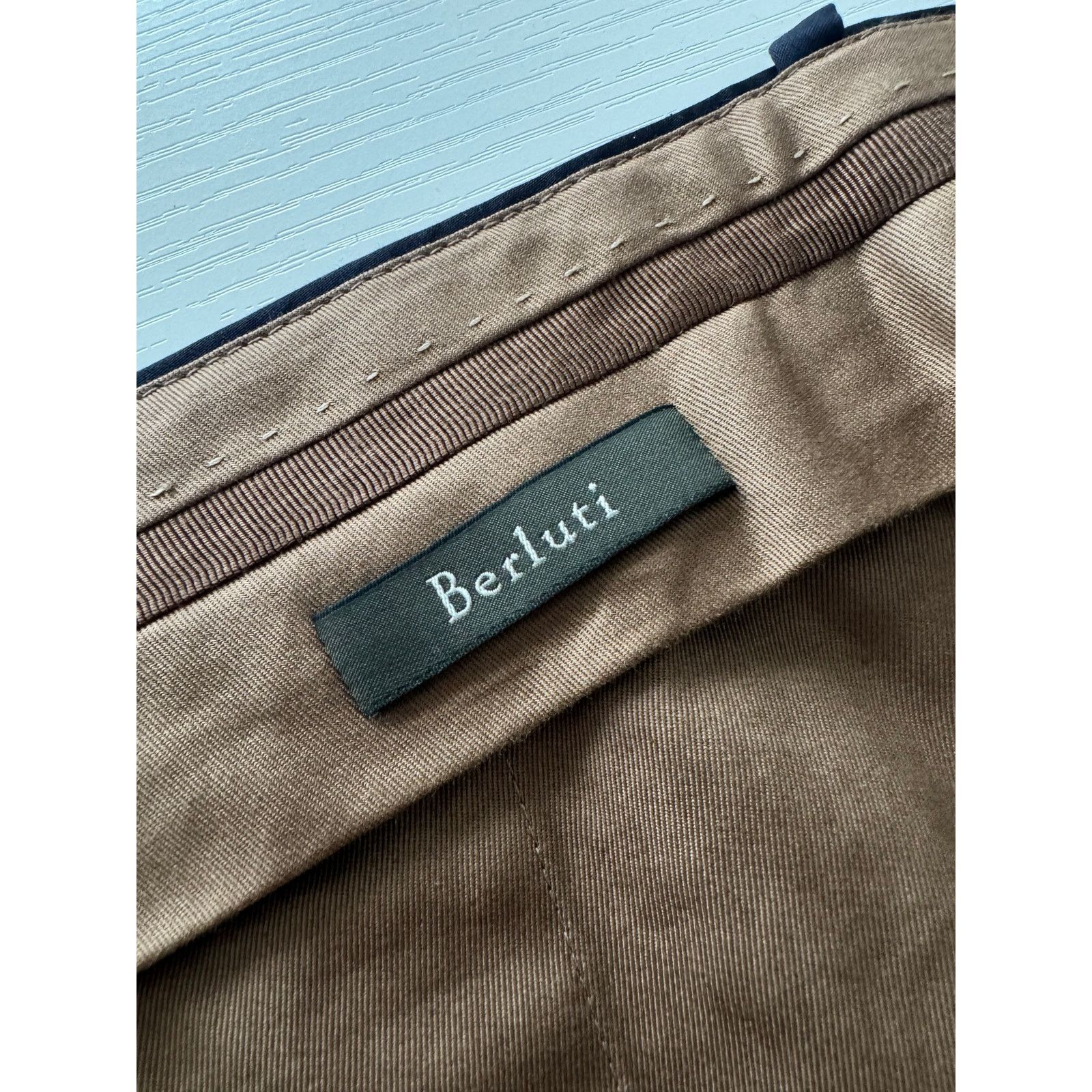 Berluti × Haider Ackermann Berluti Alessandro Cotton Tailored Navy Trousers Size US 36 / EU 52 - 5 Thumbnail