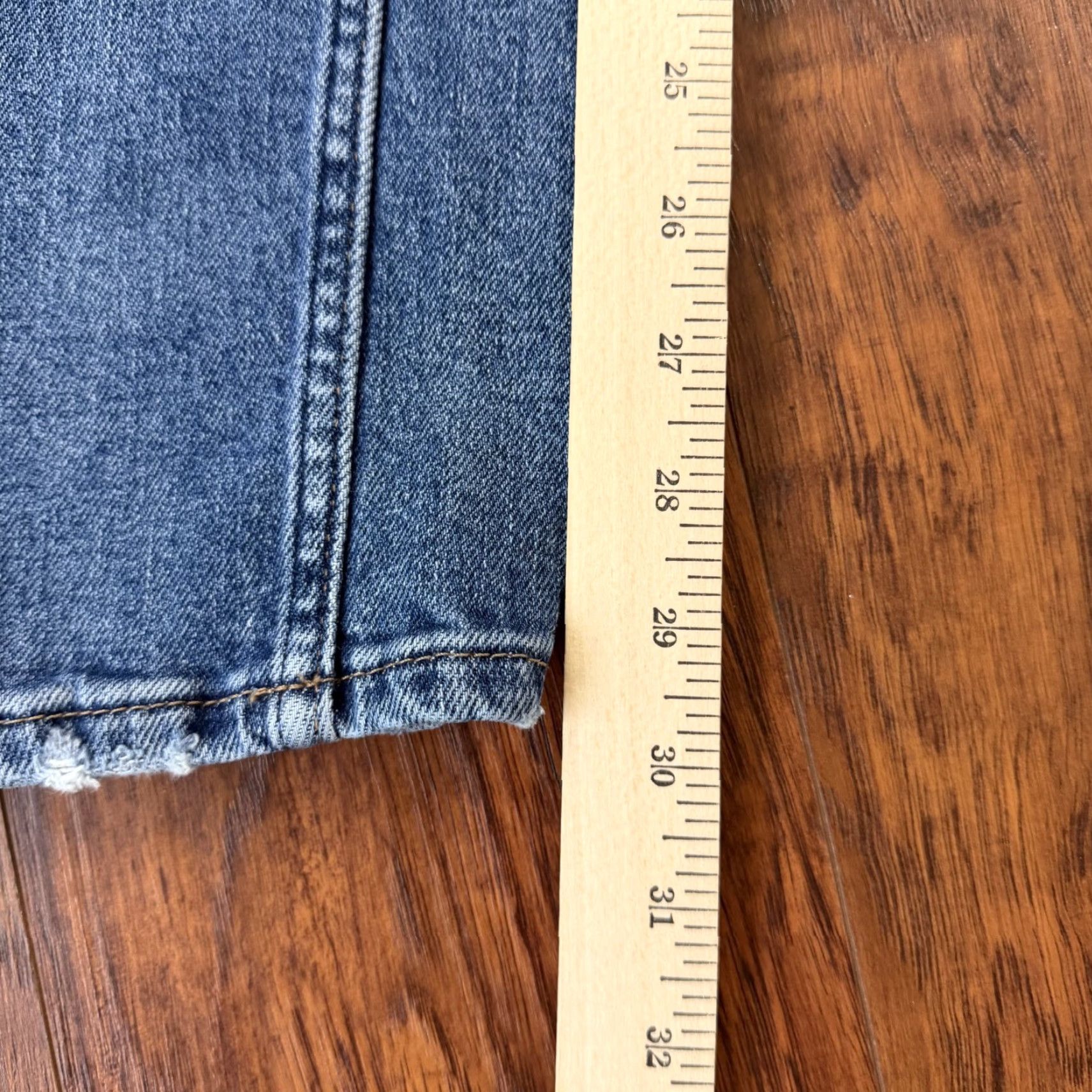 Silver Jeans Co. Silver Jeans Womens Jeans Slim Straight Mid Blue 29x30 27 Regular Stretch Denim Cotton Blend Logo Rise Knits? Size 29" - 6 Thumbnail