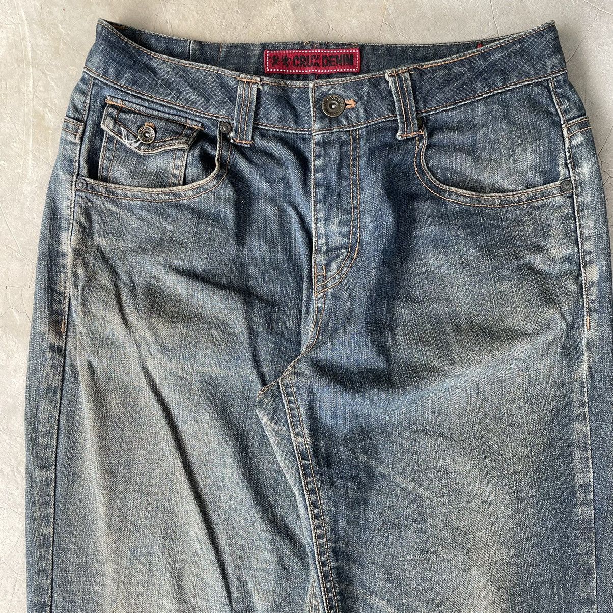 Southpole Y2K CRUX DENIM BAGGY BUCKLE DISTRESSED JEANS LONDON FLAG Size US 32 / EU 48 - 4 Thumbnail