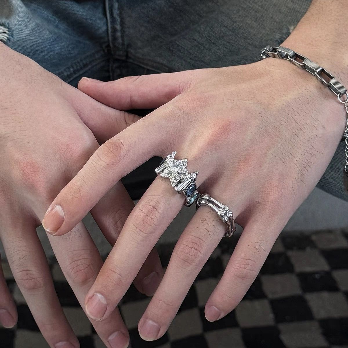 Japanese Brand × Vintage Retro punk rings Size ONE SIZE - 2 Thumbnail