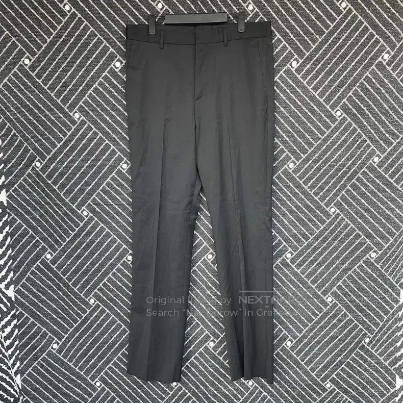 Fendi Fendi Solid Color Pure Wool Tapered Pants - Black Size 50L - 1 Thumbnail