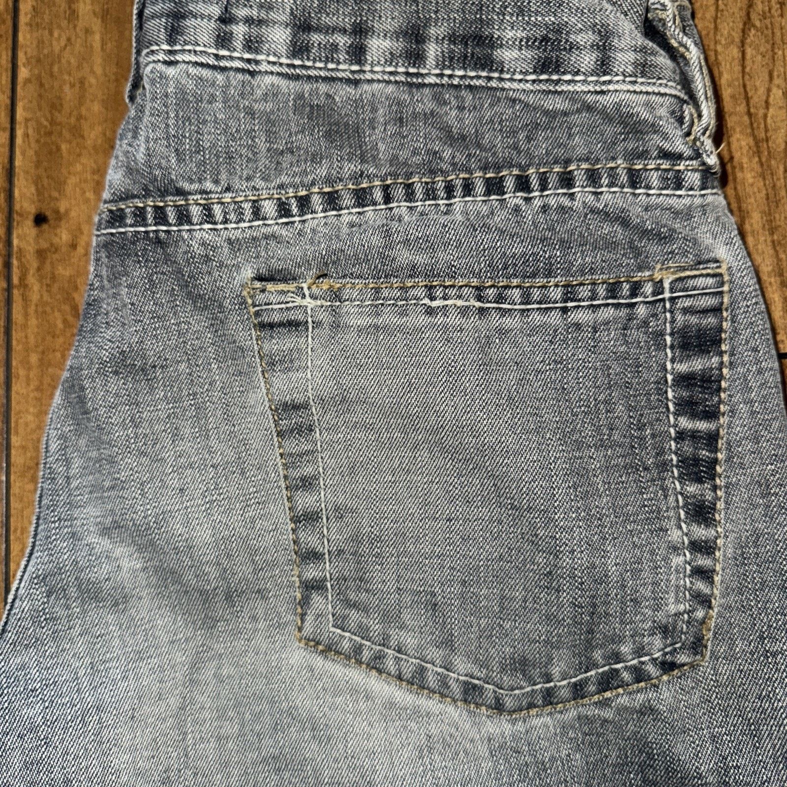 Vintage TRF 100% Flared Denim Jeans Grey 30x30 Size 30" / US 8 / IT 44 - 2 Thumbnail