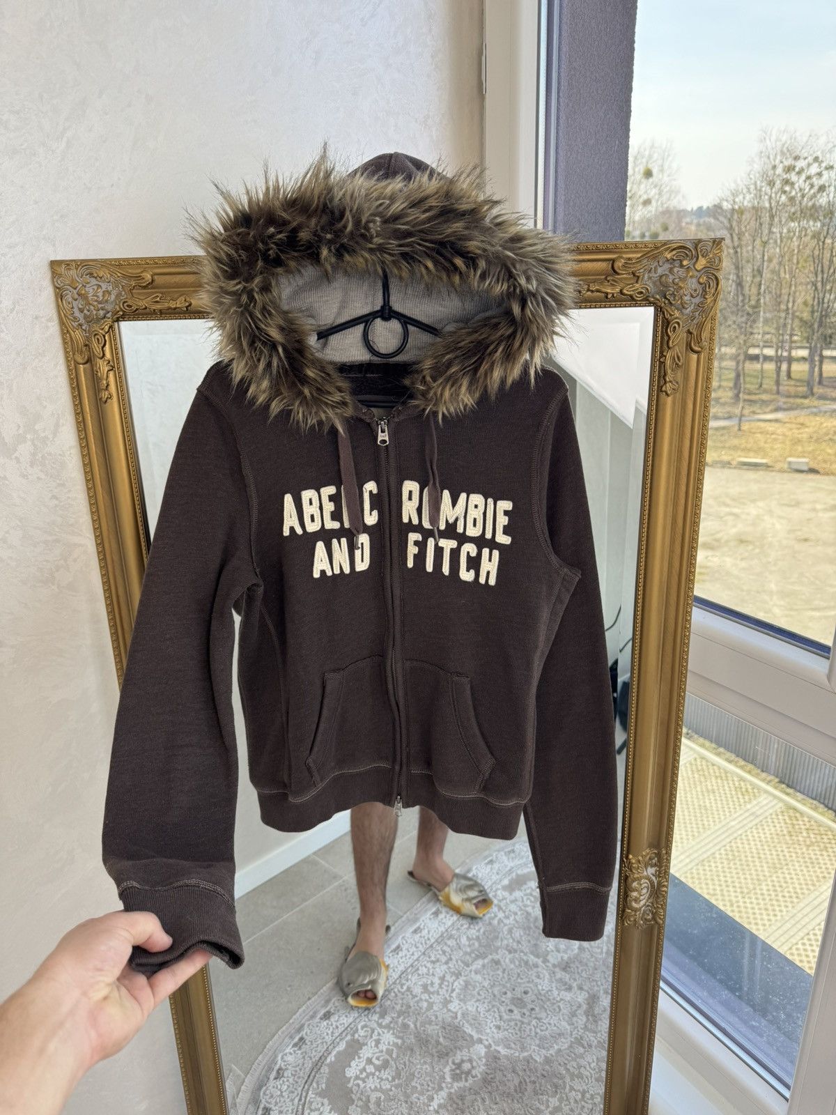 Abercrombie & Fitch Vtg Y2K If6was9 LGB Goa Vibe Abercrombie Fitch fur zip Hood Size S / US 4 / IT 40 - 2 Thumbnail
