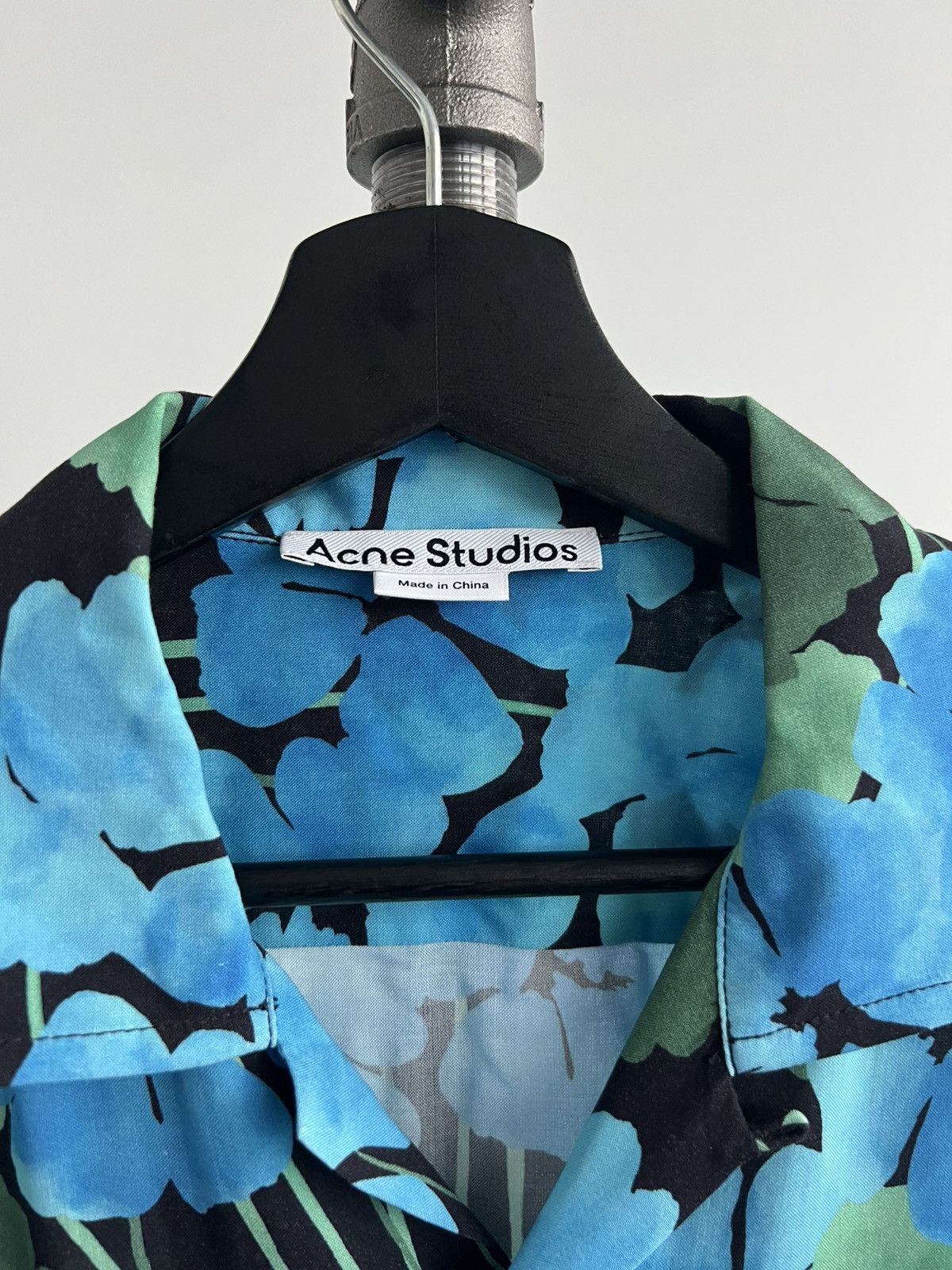 Acne Studios Oversized Blue Floral Shirt Size US M / EU 48-50 / 2 - 3 Thumbnail