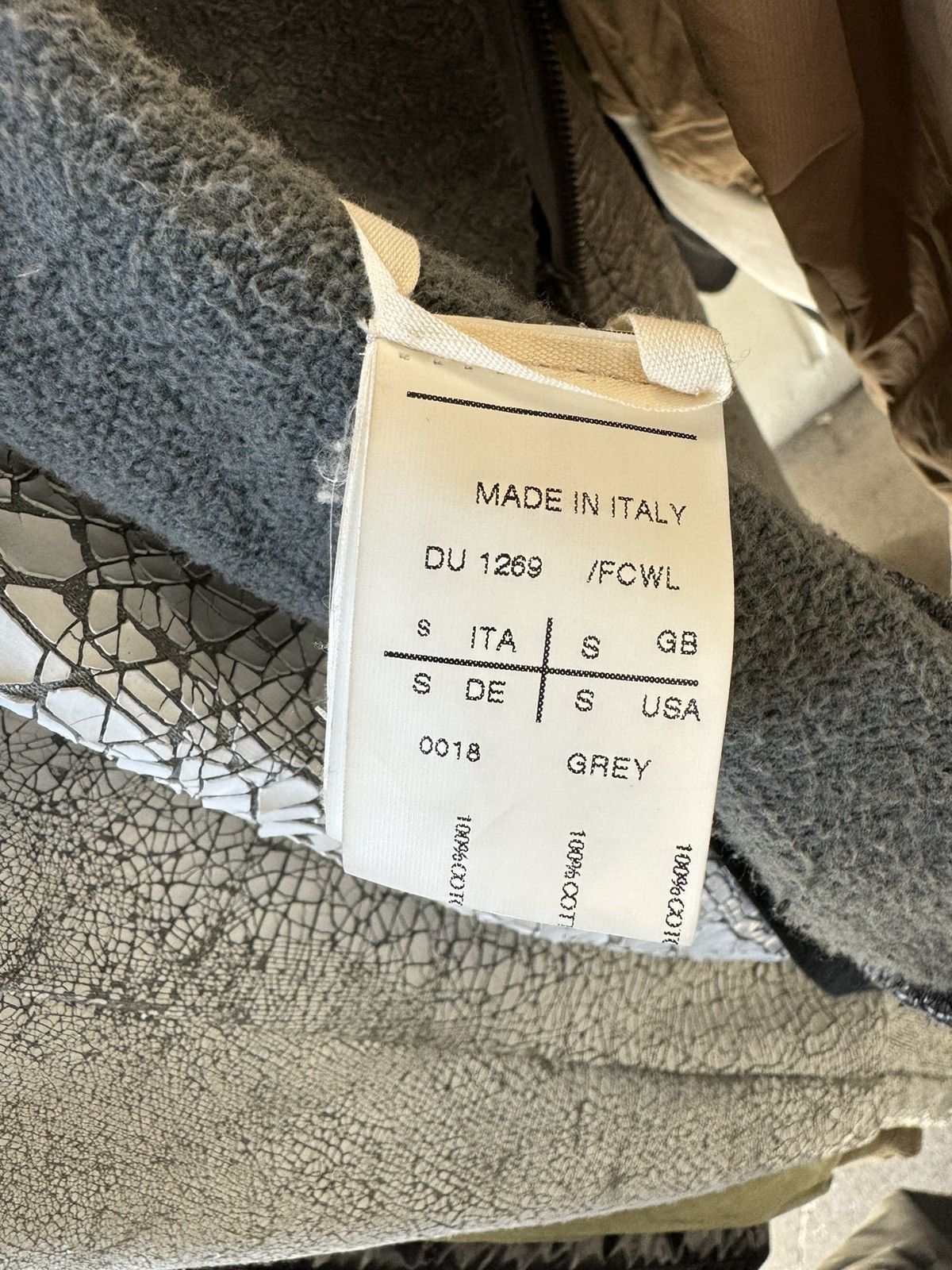 Rick Owens Crack Painted Jacket AW2012 Size US M / EU 48-50 / 2 - 5 Thumbnail