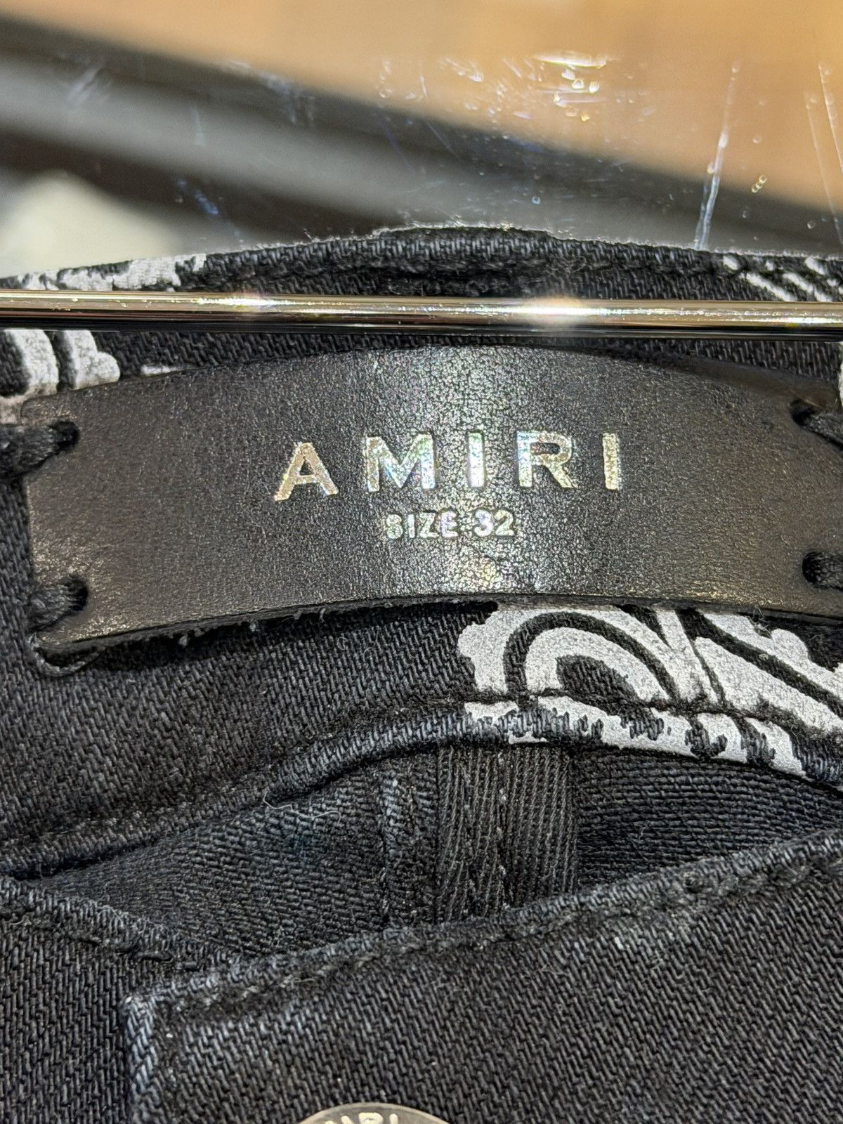 Amiri Amiri Paisley Black Denim Jeans Size US 32 / EU 48 - 3 Thumbnail