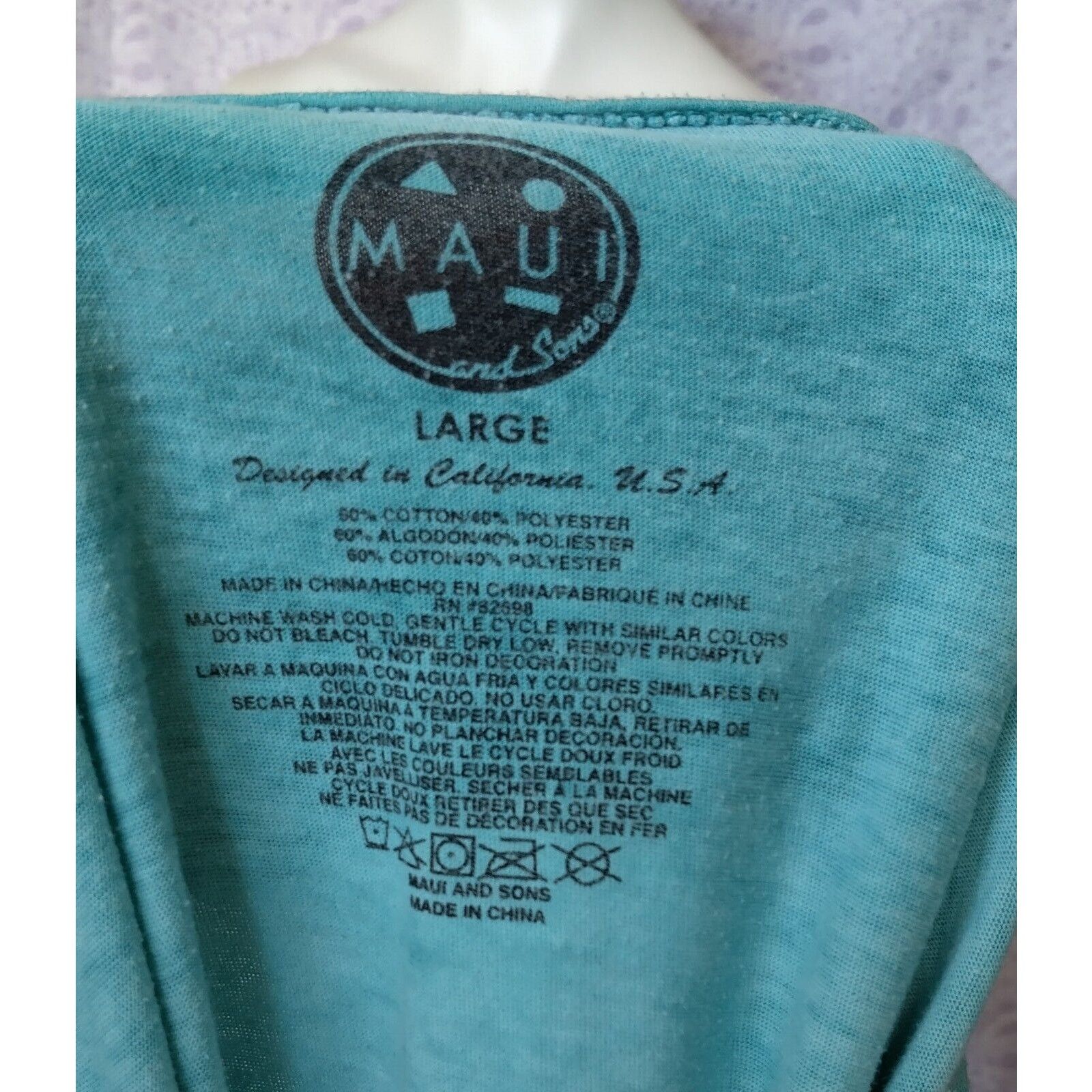 Maui and Sons Pipeline Maui & Sons 1980 Second Annual Surf Contest, Tee L Size US L / EU 52-54 / 3 - 3 Thumbnail
