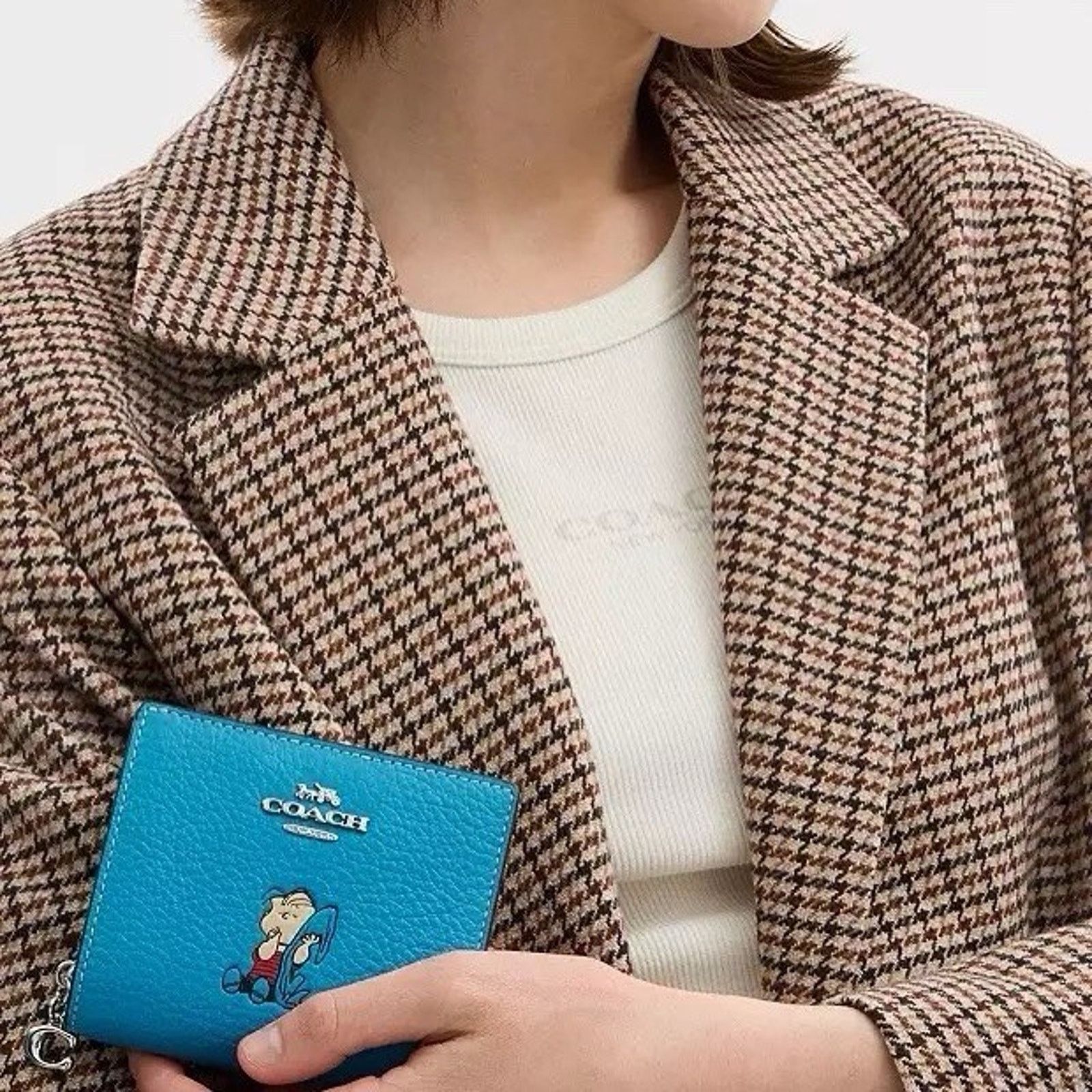 Coach NWT Coach x Peanuts 2025 Snap Wallet CBN91 Linus Blue Size ONE SIZE - 8 Thumbnail