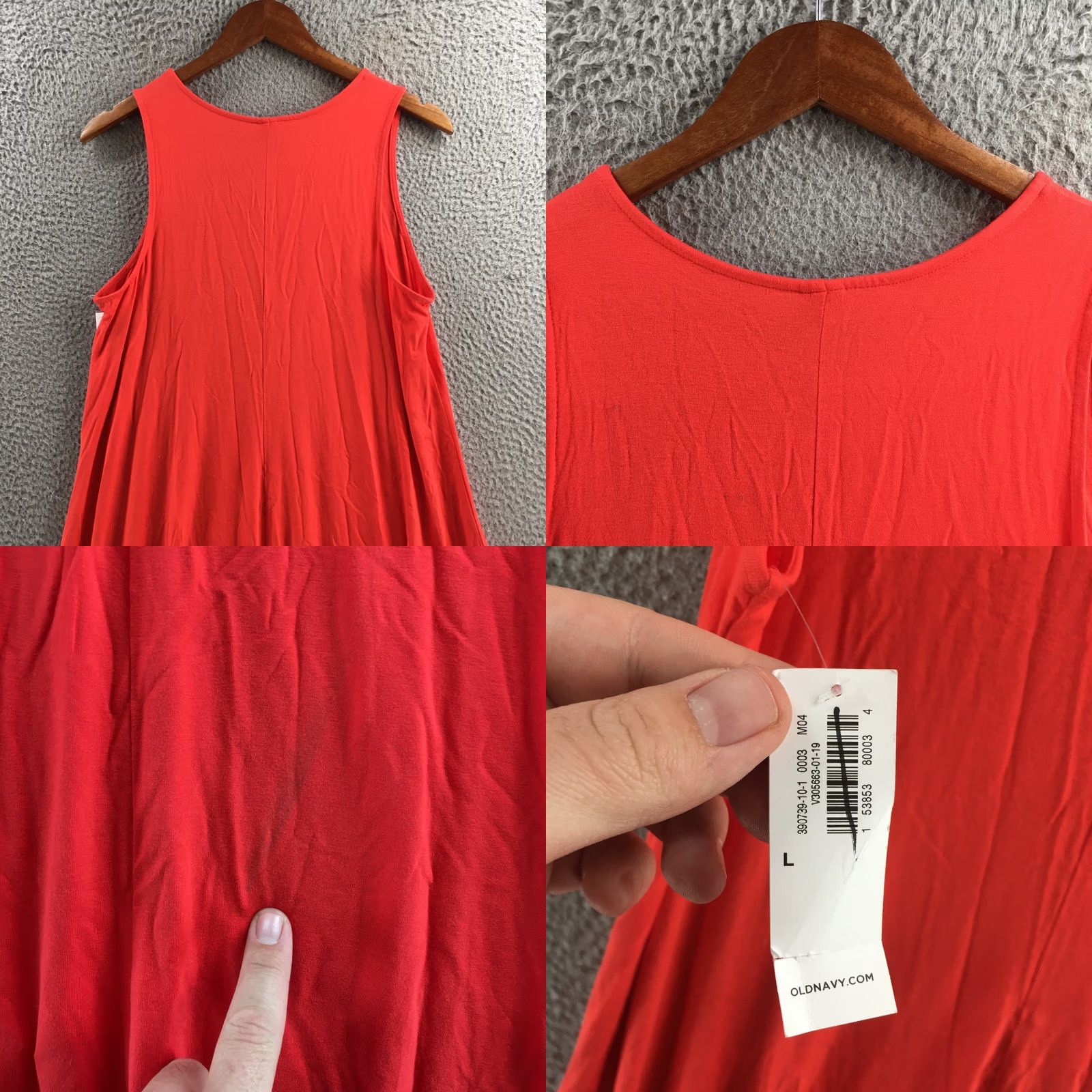 Old Navy Old Navy Sleeveless Swing Dress Womens L Orange Casual NEW Pullover Crew Neck Size L / US 10 / IT 46 - 8 Thumbnail