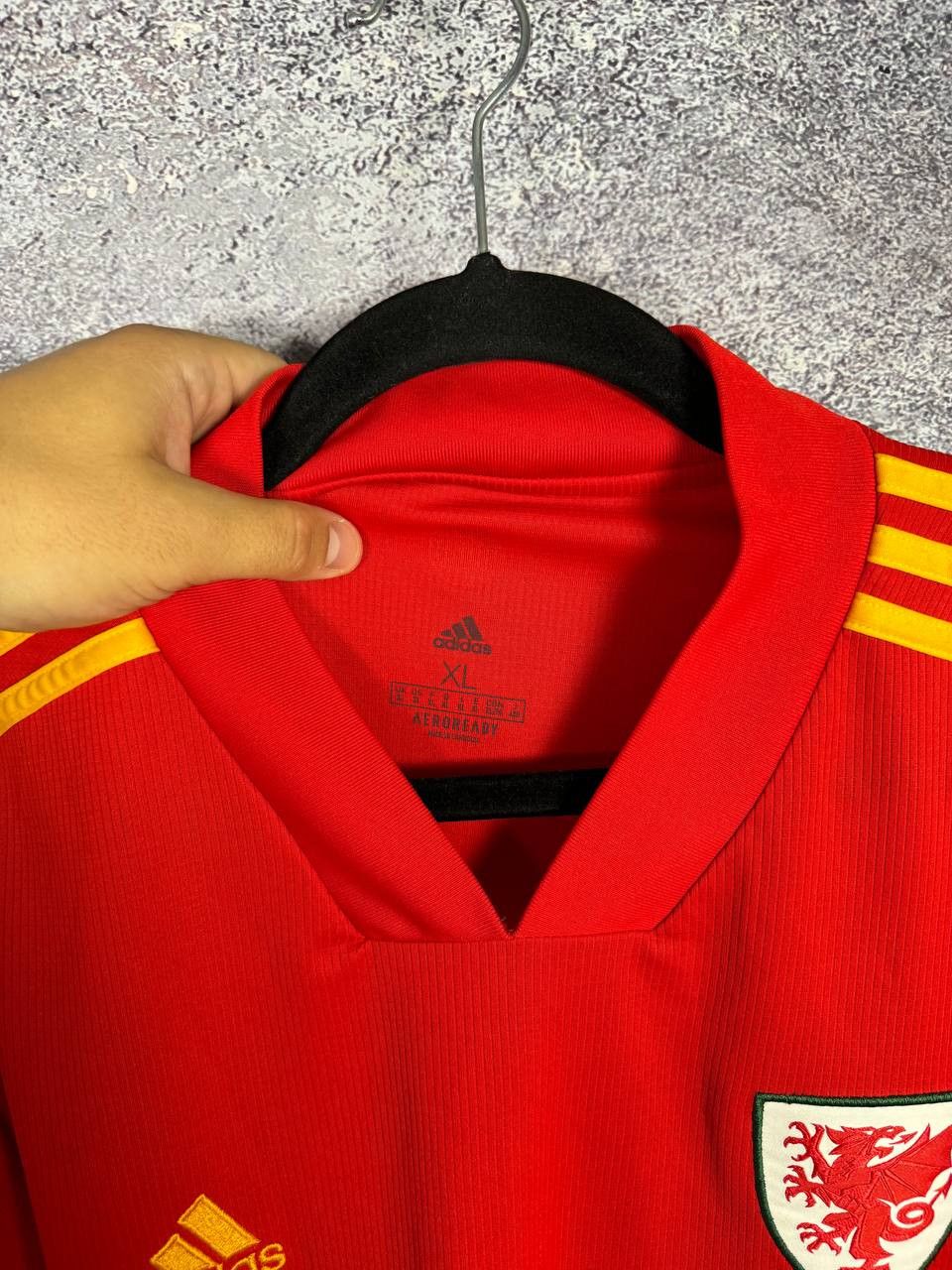 Adidas Wales national Team 2020 Adidas Soccer Jersey XL size Size US XL / EU 56 / 4 - 6 Thumbnail