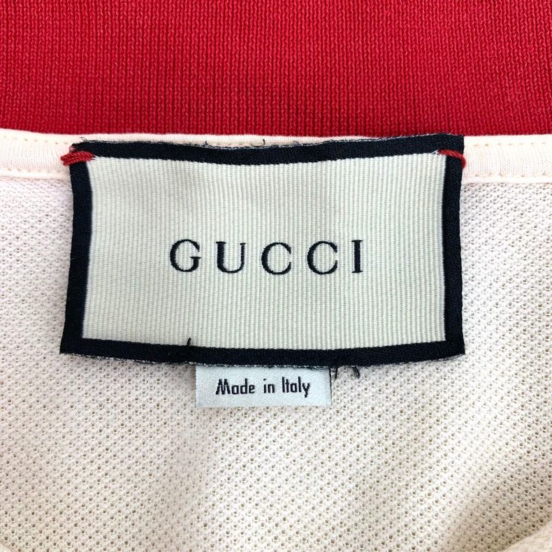 Gucci Gucci Beige logo embroidered lapel short-sleeved Polo shirt Size US L / EU 52-54 / 3 - 5 Thumbnail