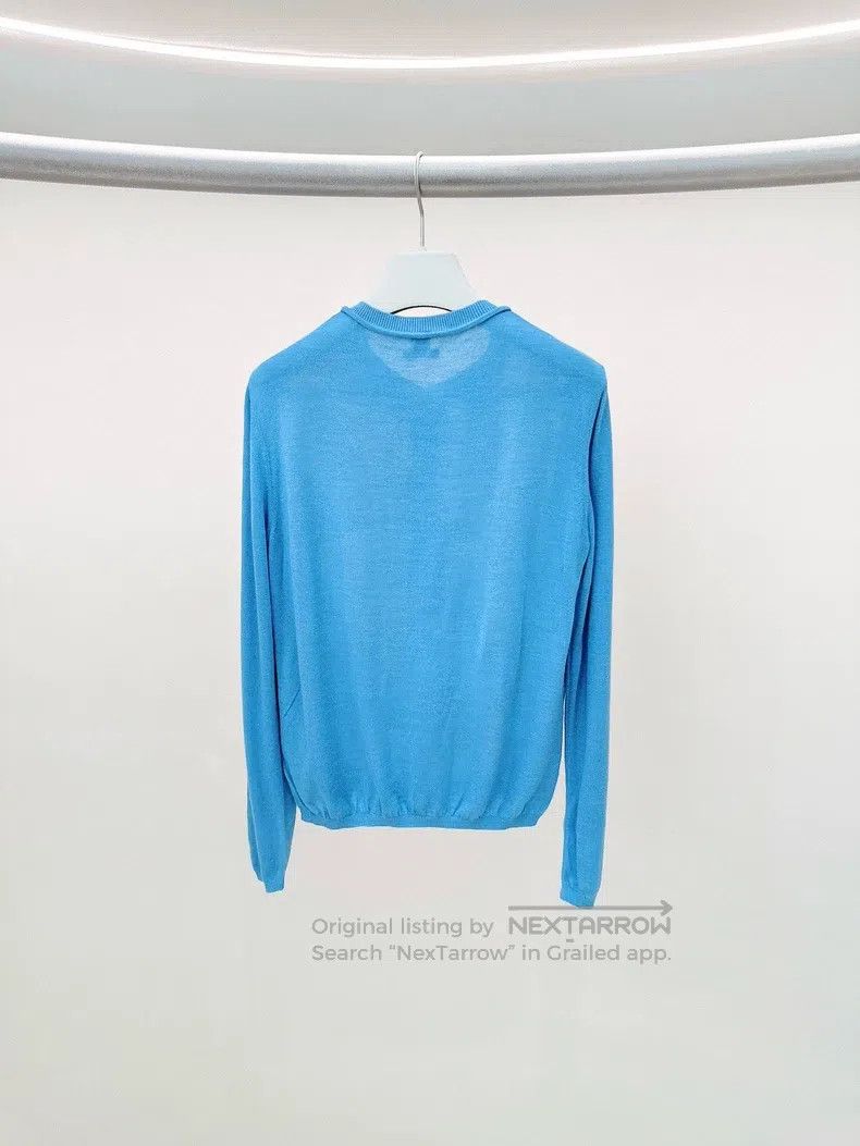 Hermes Hermes Blue silk knitted cardigan Size XS / US 0-2 / IT 36-38 - 2 Thumbnail