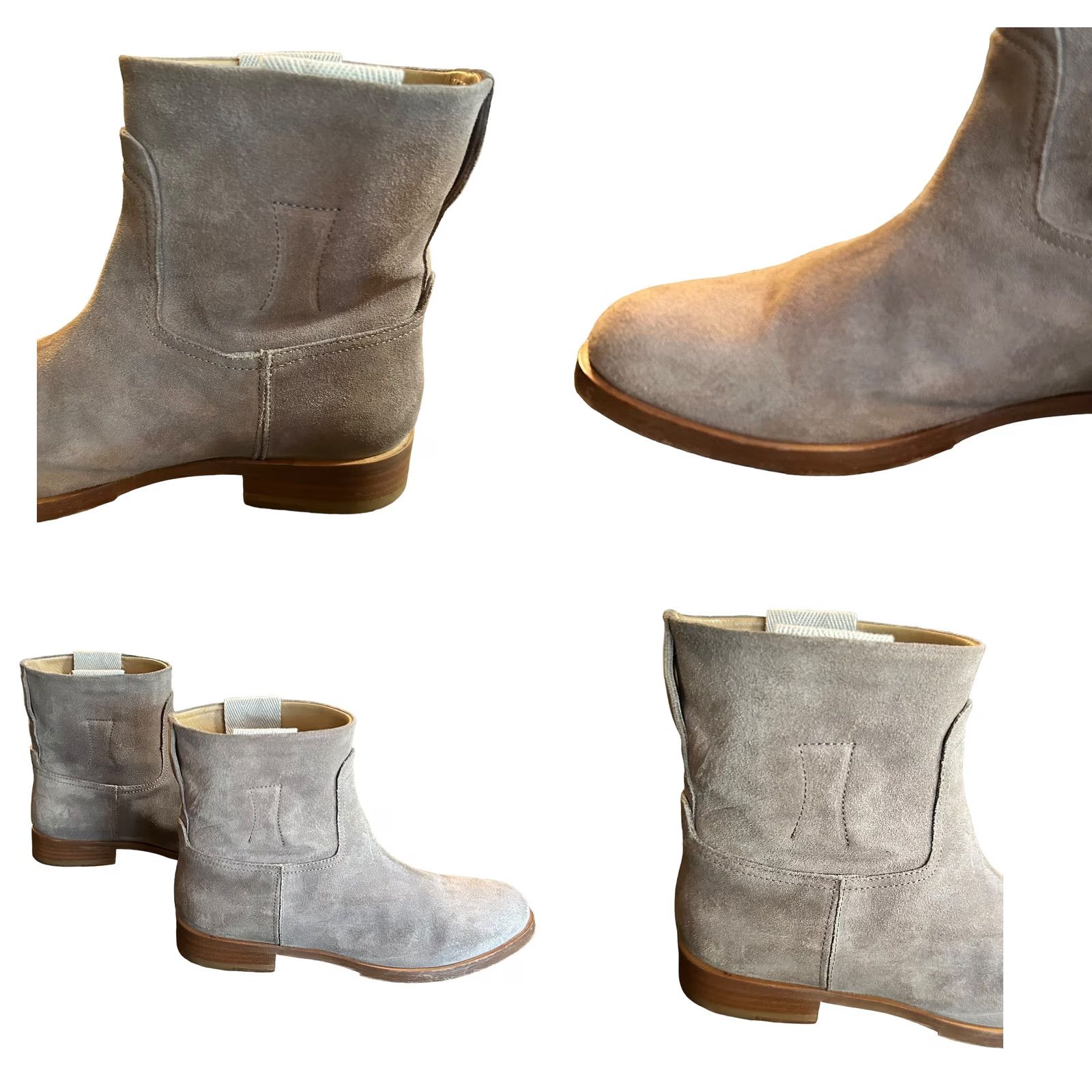 Rag & Bone Rag & bone Holly Ankle Boots Suede Pull On Gray Taupe Women’s US 6.5 EU 37 UK 4.5 Sz 39 or 9 Size US 7 / IT 37 - 8 Thumbnail