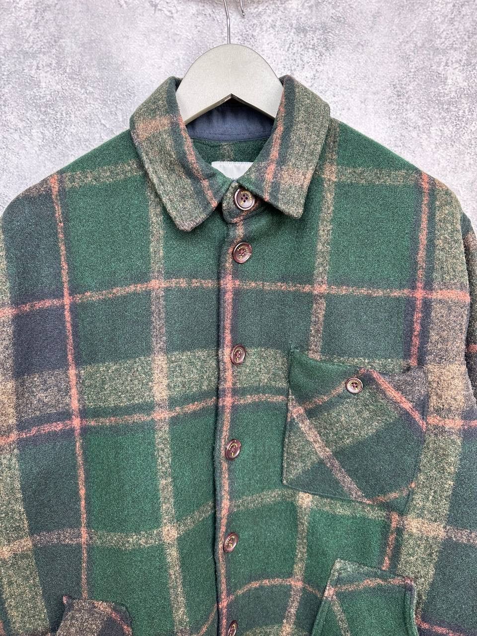 Percival Percival Dax Check Jacket Borg Lined Green Shacket Overshirt Size US L / EU 52-54 / 3 - 5 Thumbnail
