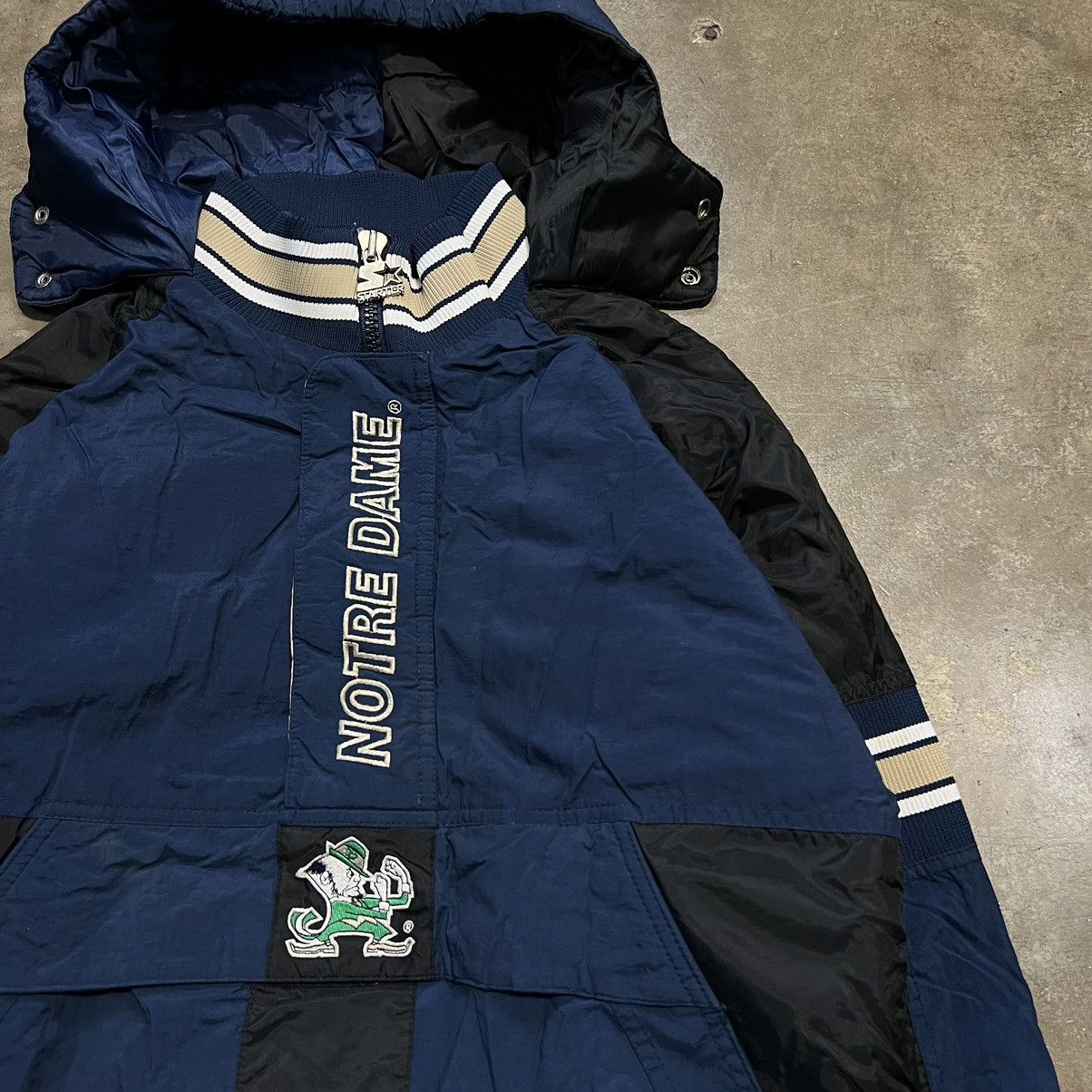 NCAA × Starter × Vintage Vintage 90s Notre Dame Irish Starter Puffer Jacket Big Logo Size US S / EU 44-46 / 1 - 3 Thumbnail