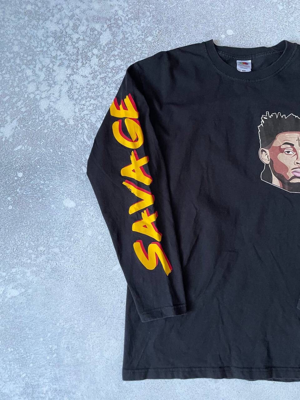 21 Savage × Band Tees 21 Savage Mode Long Sleeve Big Graphic Logo Y2K Rare Item Size US M / EU 48-50 / 2 - 2 Thumbnail