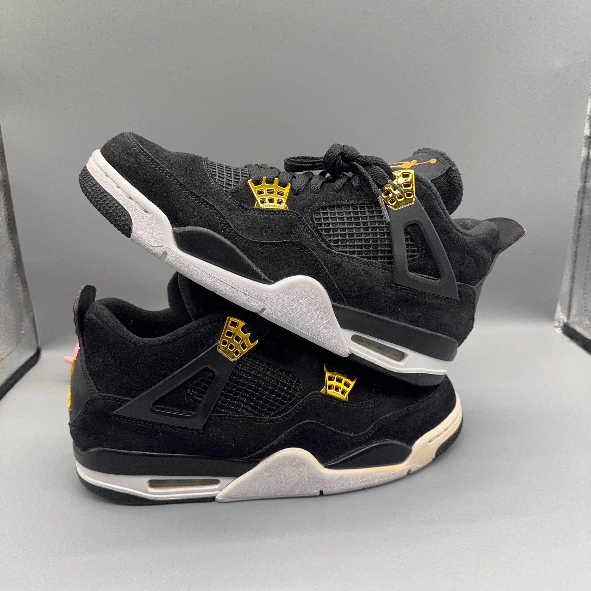 Other Jordan AJ4 Black Gold 45 Near New Size US 12 / EU 45 - 6 Thumbnail