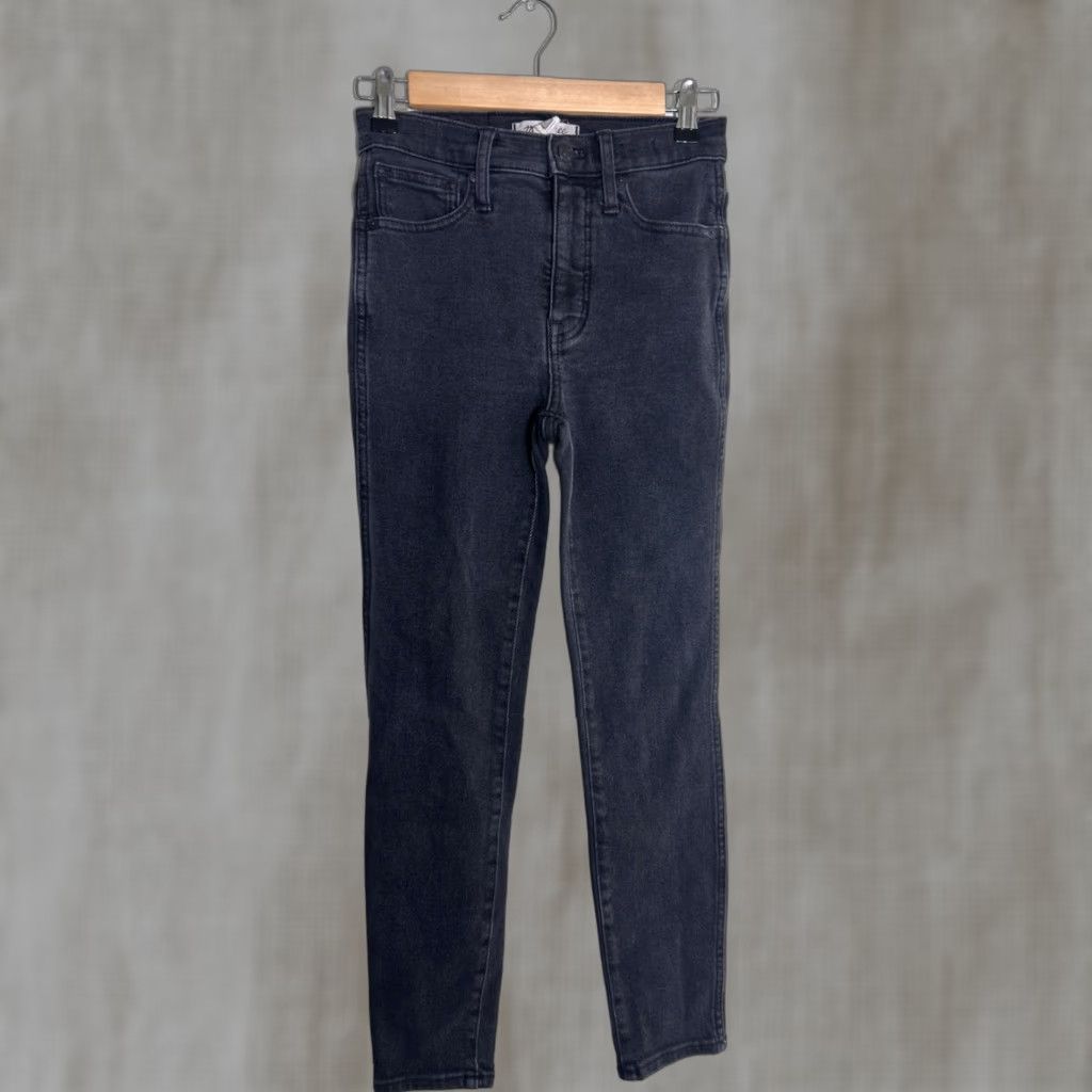 Madewell VINTAGE Madewell Womens Jeans 26x26 Black 10” High Rise Skinny Petite 26P Womens Jeans Skinny Black 90s Concert Size 26" / US 2 / IT 38 - 1 Thumbnail