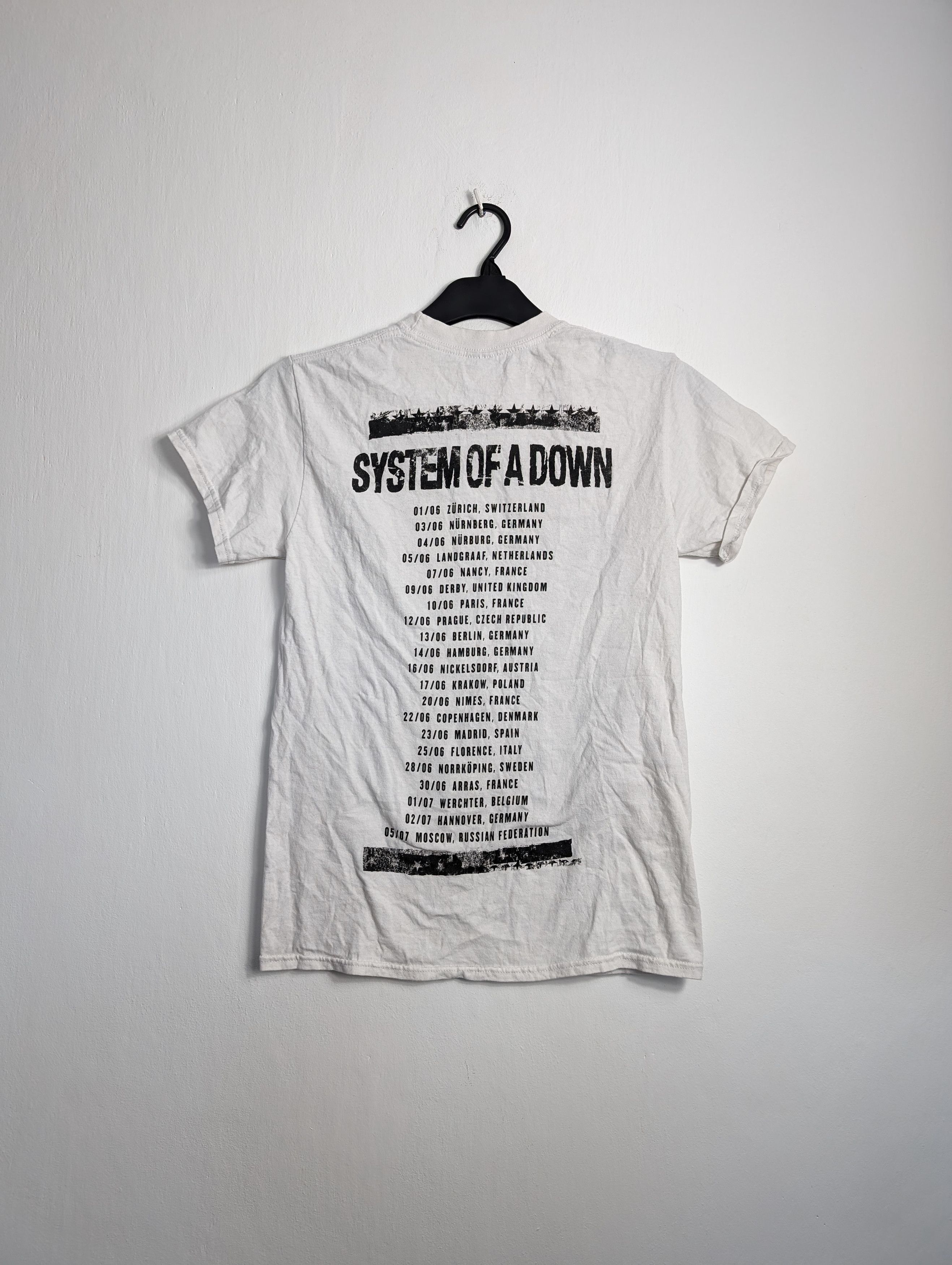 Band Tees × Vintage System Of A Down 2006 Tour Band T-Shirt Vintage Rock Merch Size US S / EU 44-46 / 1 - 4 Thumbnail
