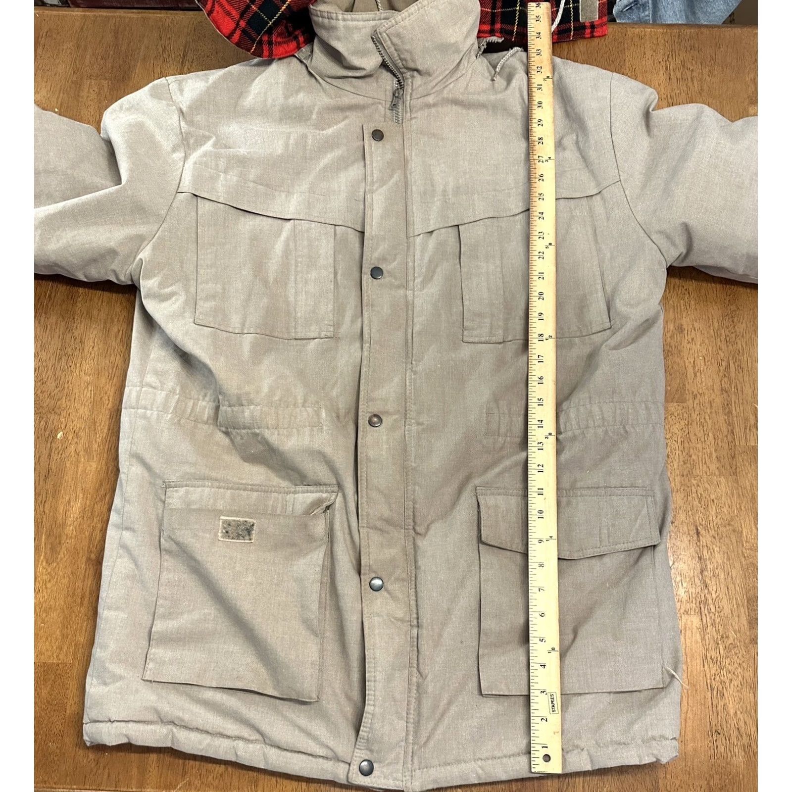 Vintage VINTAGE Woolrich Coat XL Beige Lined Logo 90s Parka Mens Size US XL / EU 56 / 4 - 6 Thumbnail