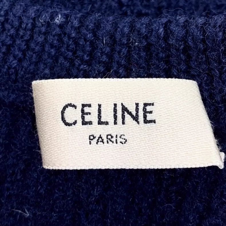 Celine Celine Navy Blue Wool Knit Sweater Size US S / EU 44-46 / 1 - 5 Thumbnail