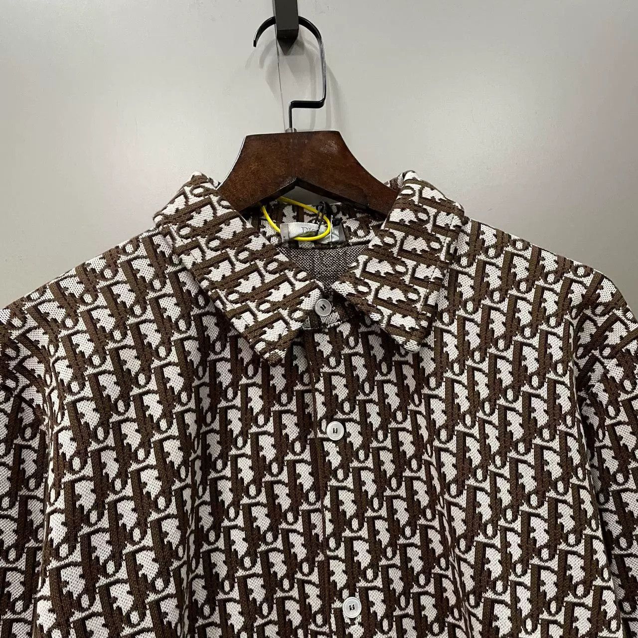 Dior Dior Brown All-Over Monogram Shirt Size US M / EU 48-50 / 2 - 4 Thumbnail