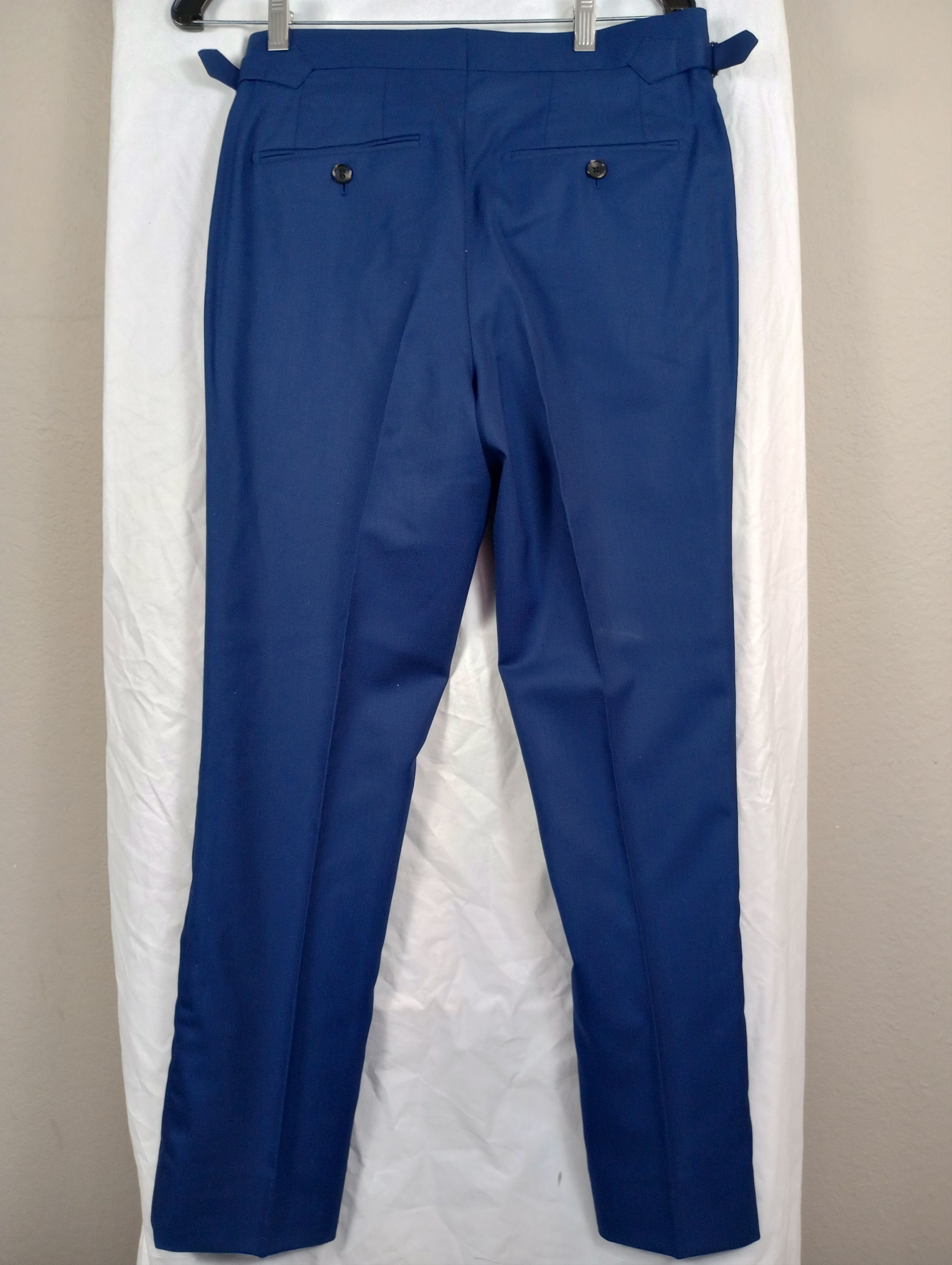 Spier & Mackay Spier And Mackay Slim Trouser W30 - Bright Blue - Side Tabs Size 36R - 4 Thumbnail