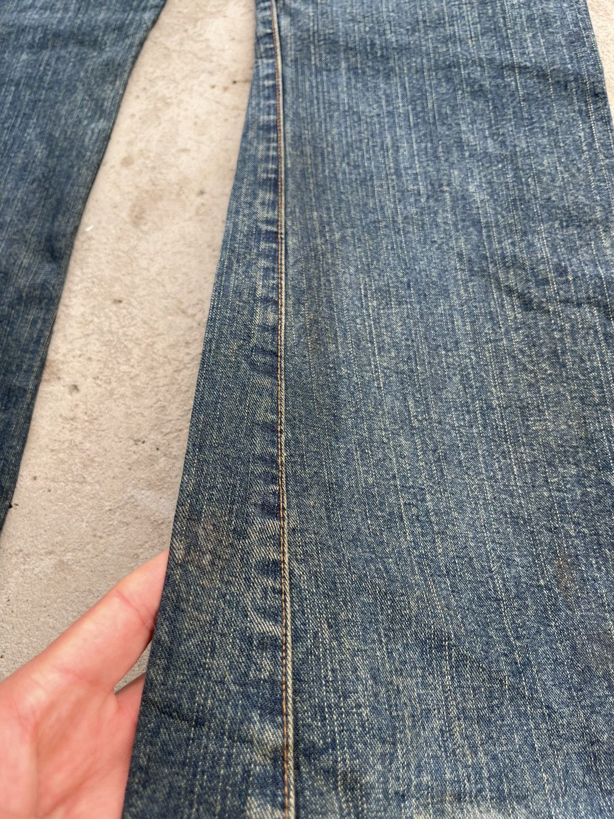 Miss Sixty Flared Miss Sixty Dirty Faded Denim Pants Jeans Y2K Japanese Size 32" / US 10 / IT 46 - 23 Thumbnail
