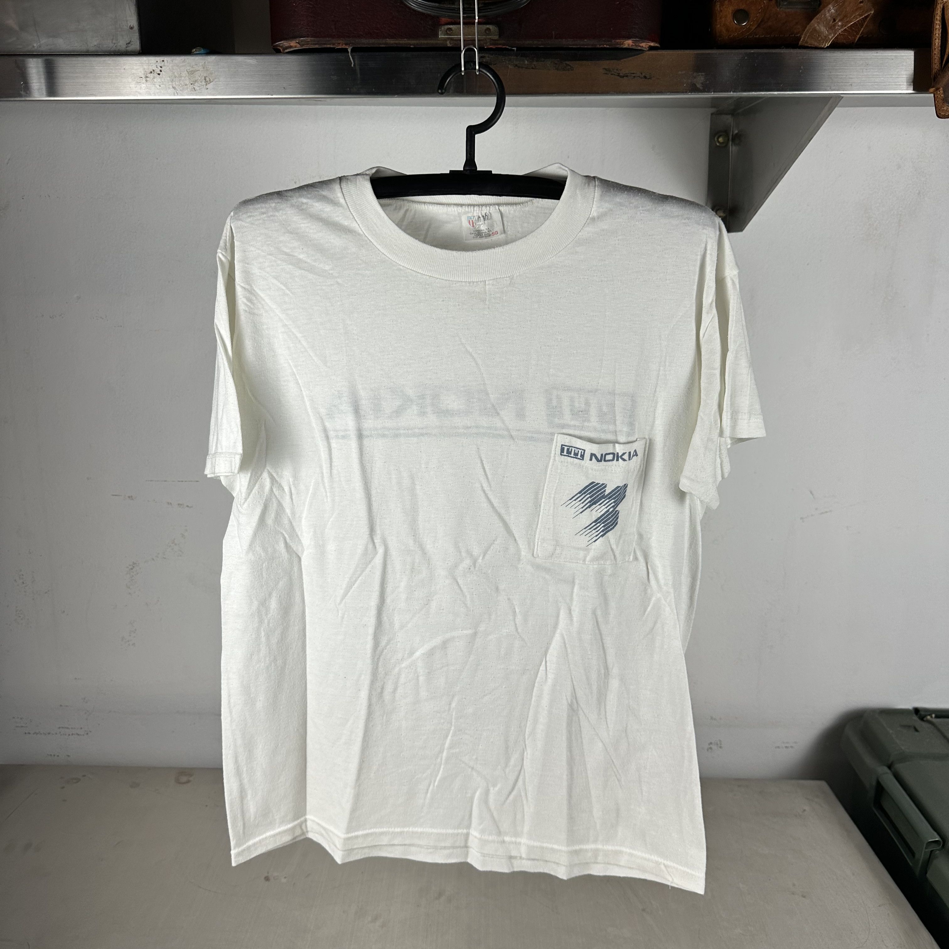 Vintage Vintage 90s Nokia ITT Nokia Electronics Brand Promo T-shirt Size US L / EU 52-54 / 3 - 2 Thumbnail