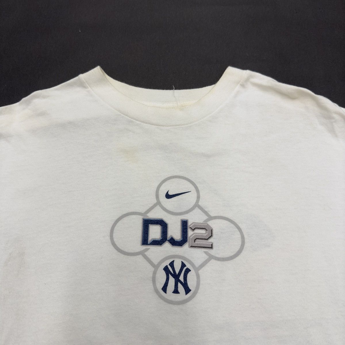 New York Yankees × Nike × Vintage Vintage Derek Jeter tee Size US XL / EU 56 / 4 - 3 Thumbnail