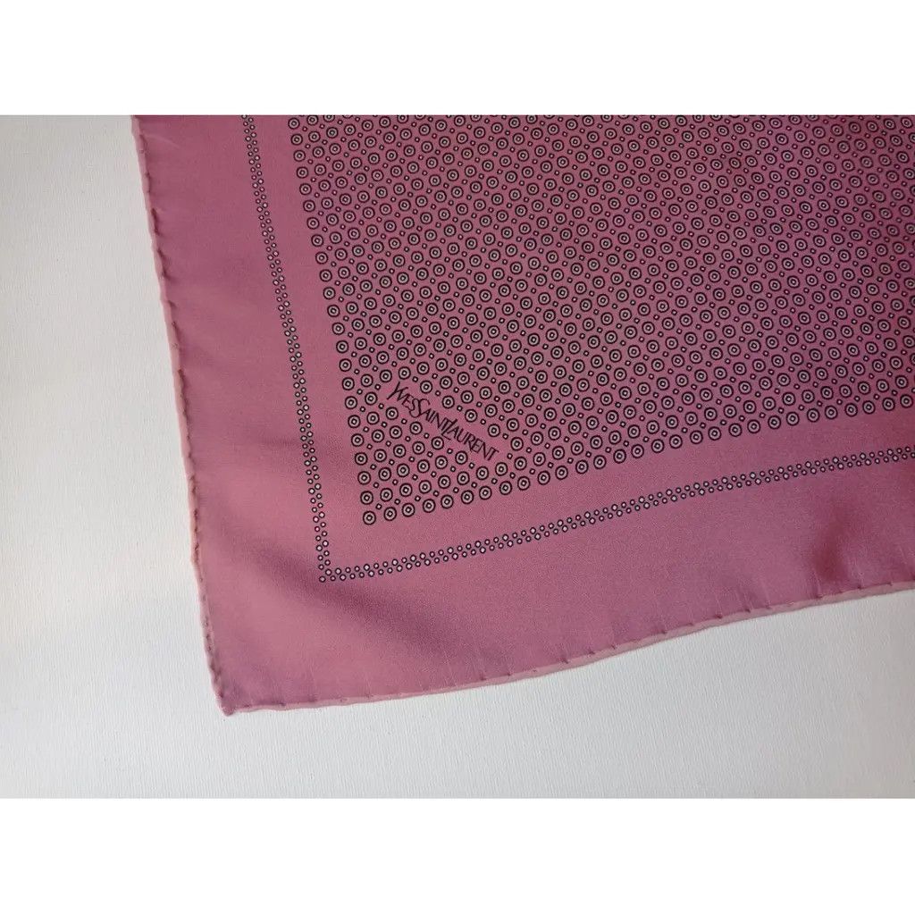 Yves Saint Laurent Large silk pocket square Size ONE SIZE - 2 Thumbnail