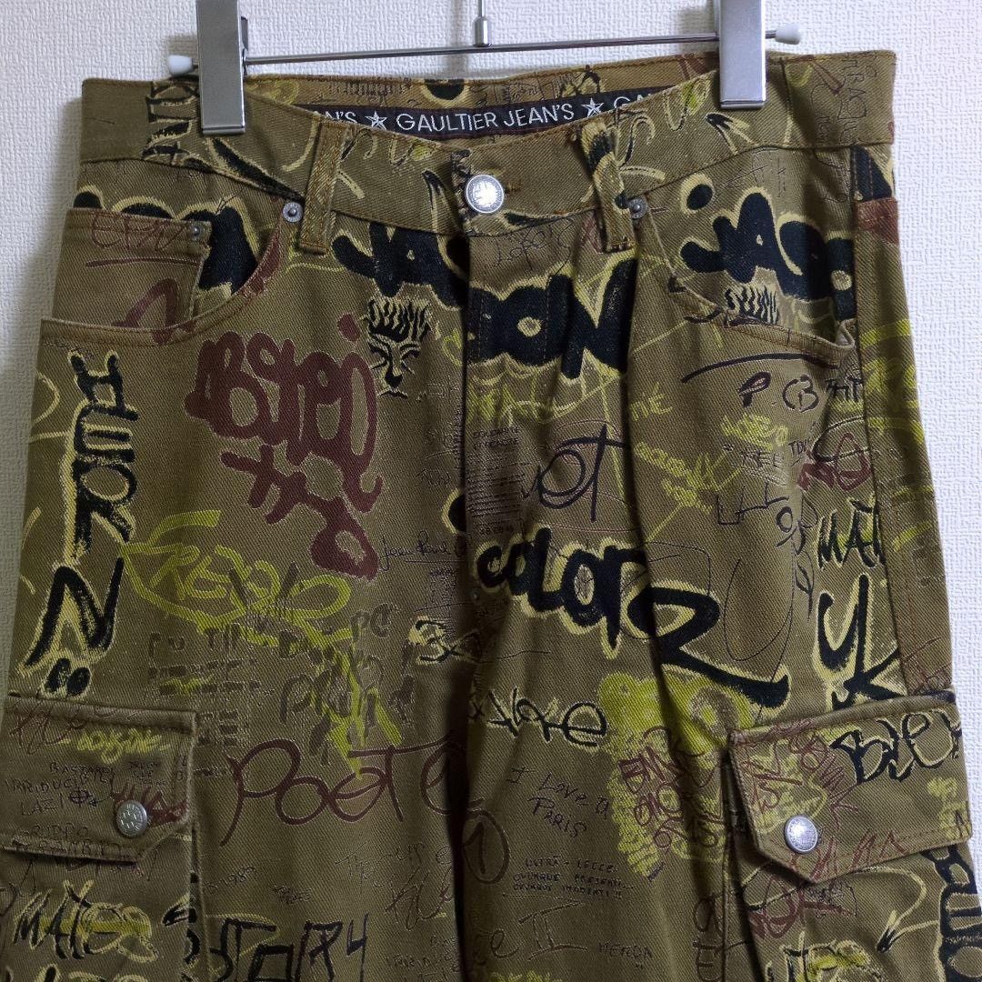 Jean Paul Gaultier Jean Paul Gaultier Graffiti Cargo Pants SS1994 Size US 31 - 8 Thumbnail