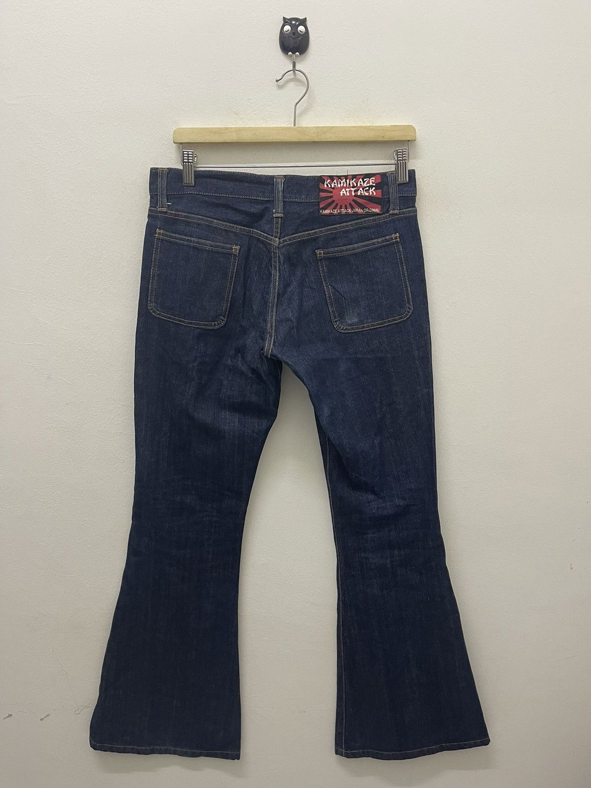 Kamikaze Attack Rare Vintage KAMIKAZE ATTACK Made in Japan Flare Denim Size US 30 / EU 46 - 1 Thumbnail