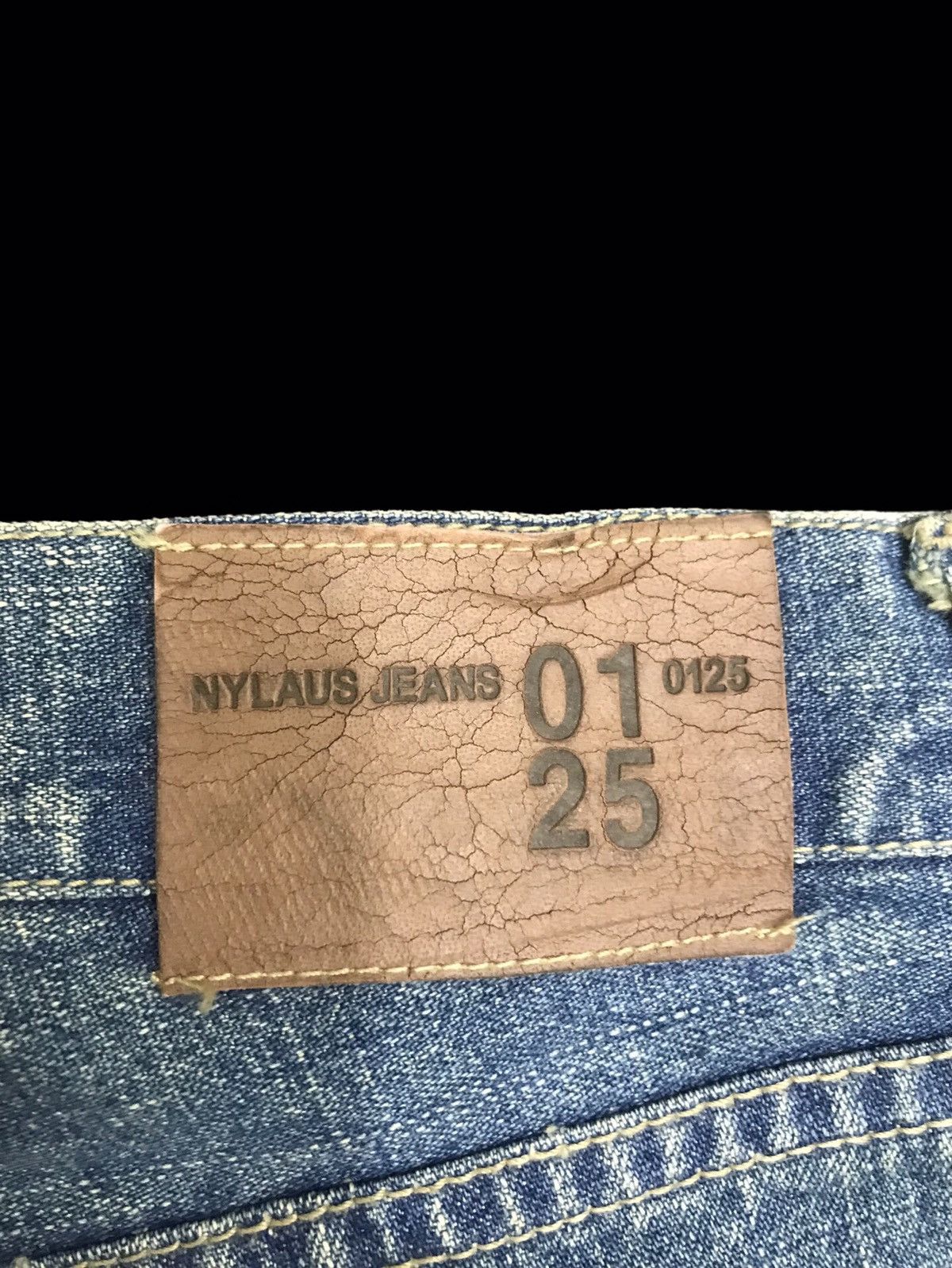 Japanese Brand 💥DENIM ART💥NYLAUS Japan Patchwork Crash Denim F153 Size US 34 / EU 50 - 14 Thumbnail