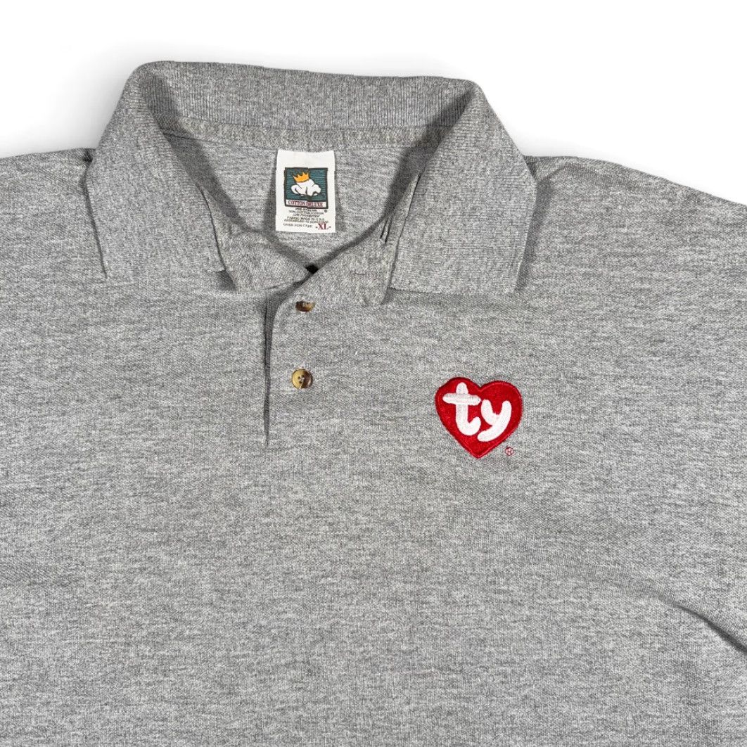 Vintage VINTAGE Beanie Babies Polo Shirt Adult XL Gray Nike Logo? Size US XL / EU 56 / 4 - 2 Thumbnail