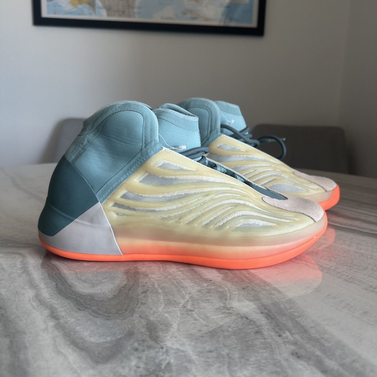 Yeezy adidas Yeezy Quantum Hi Res Coral Sneakers Size US 9.5 / EU 42-43 - 1 Thumbnail