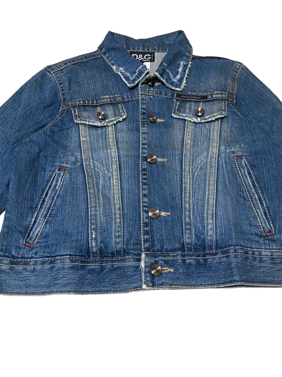 Dolce & Gabbana D&G Nicely Faded Type 3 Style Denim Jacket Size US M / EU 48-50 / 2 - 2 Thumbnail