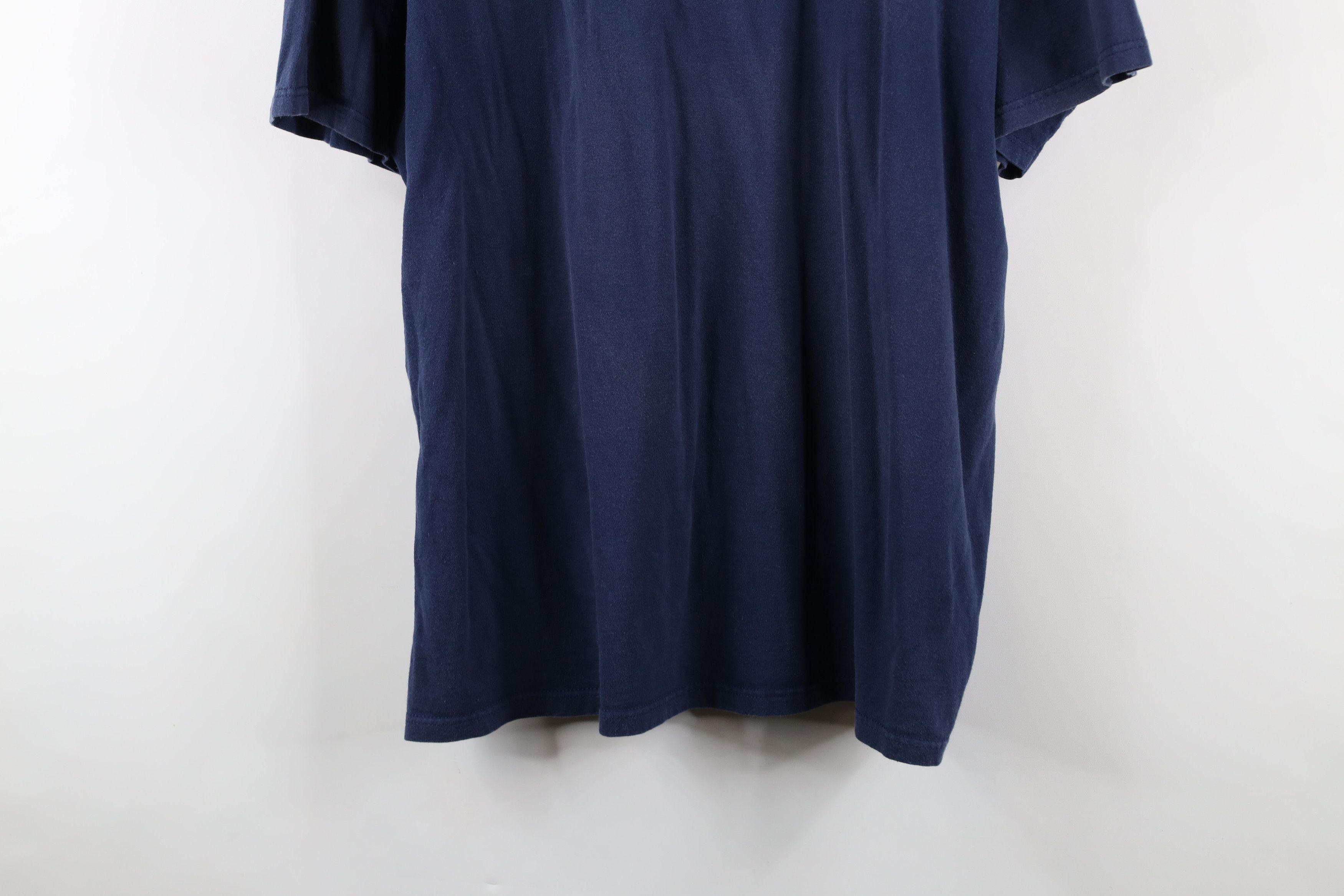 Nike × Vintage Vintage Nike Center Swoosh West Virginia University T-Shirt Size US XXL / EU 58 / 5 - 3 Thumbnail