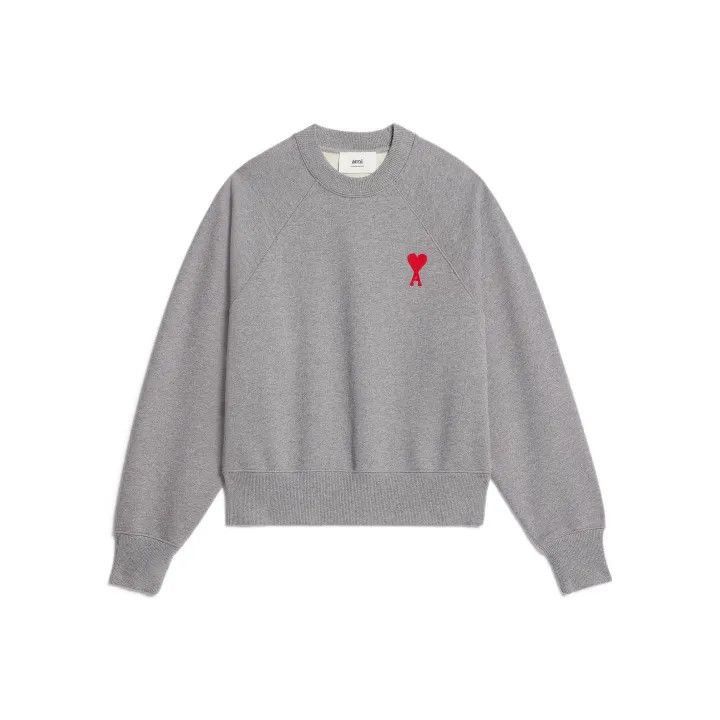 AMI AMIPARIS Red Heart Embroidered Sweatshirt -2507 Size US XL / EU 56 / 4 - 1 Thumbnail