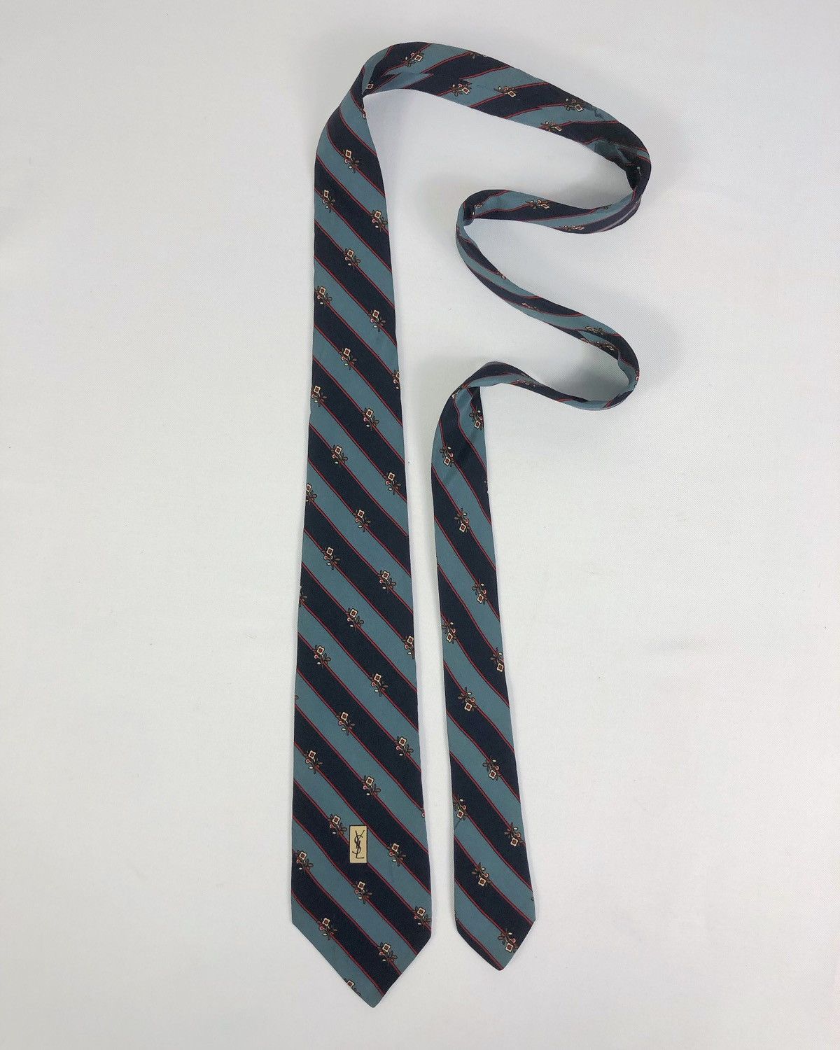Yves Saint Laurent Rare Vintage Yves Saint Laurent YSL Silk Tie Made in Italy Size ONE SIZE - 2 Thumbnail