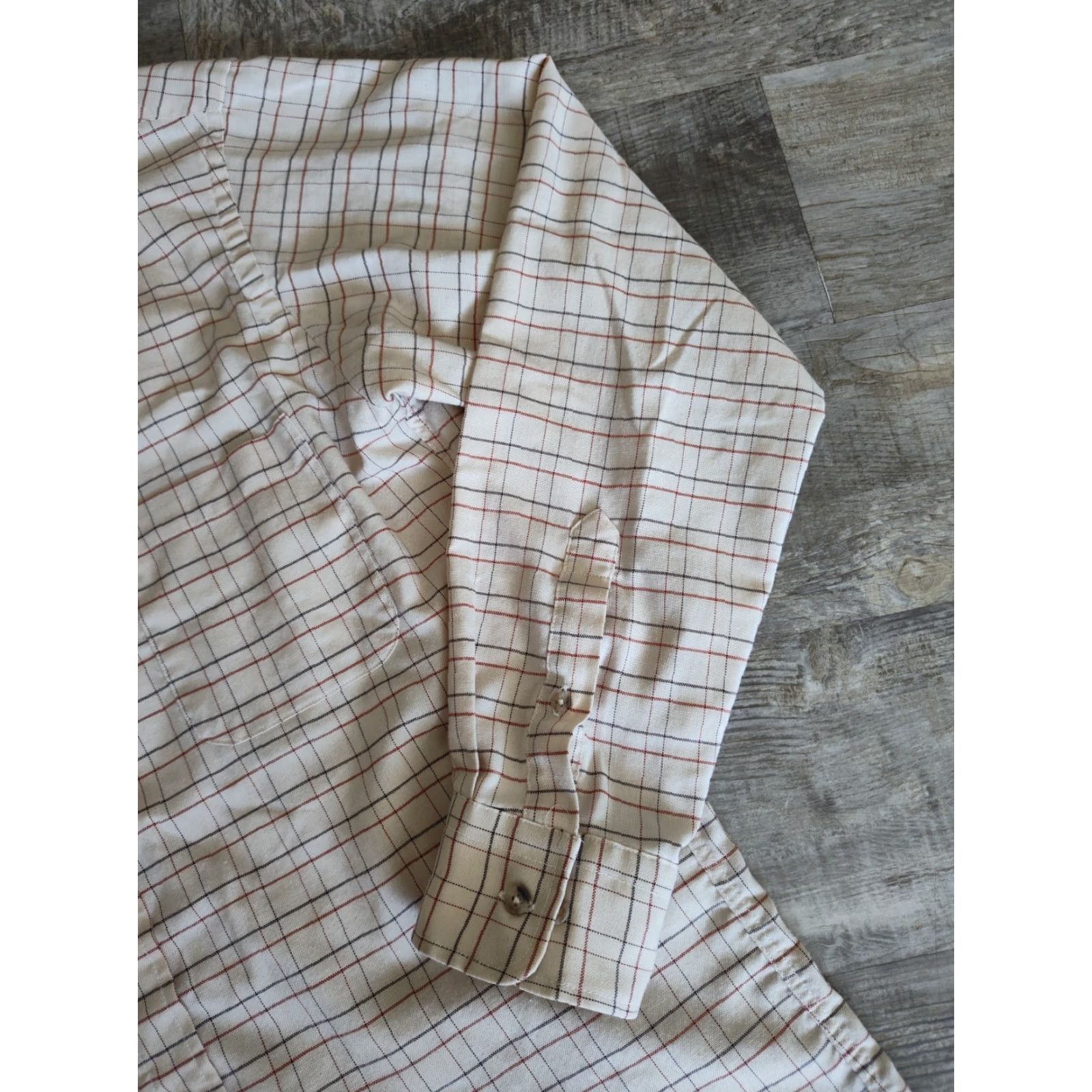 Vintage Vintage 60s 70s Arnie Button Up Plaid Shirt USA Made Mens L Single Needle Tailoring Button-Up Collared Shirt USA Made Size US L / EU 52-54 / 3 - 3 Thumbnail