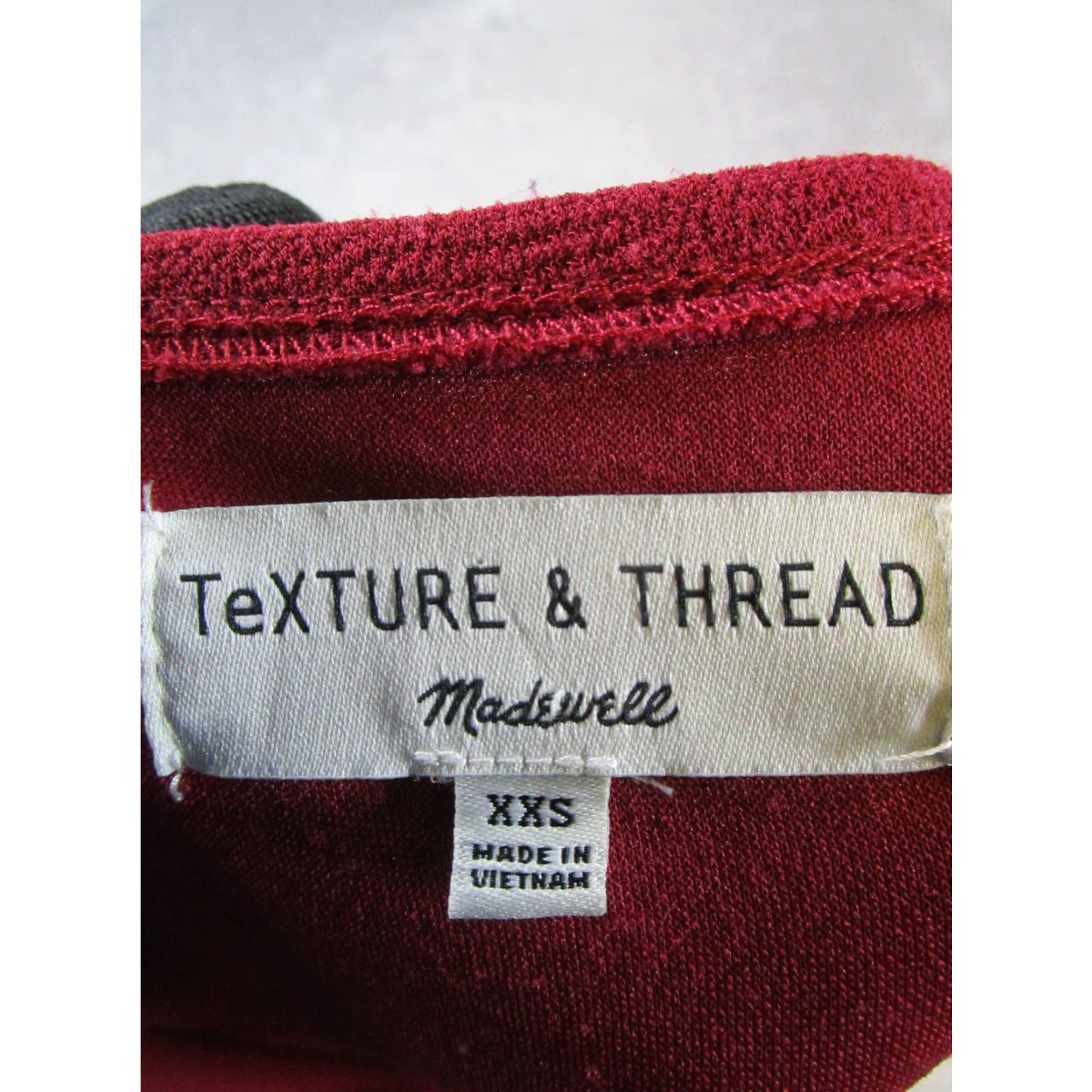 Madewell Madewell Shirt Womens Xxs Red Texture & Thread Wrap Blouse Size XXS / US 00 / IT 34 - 3 Thumbnail