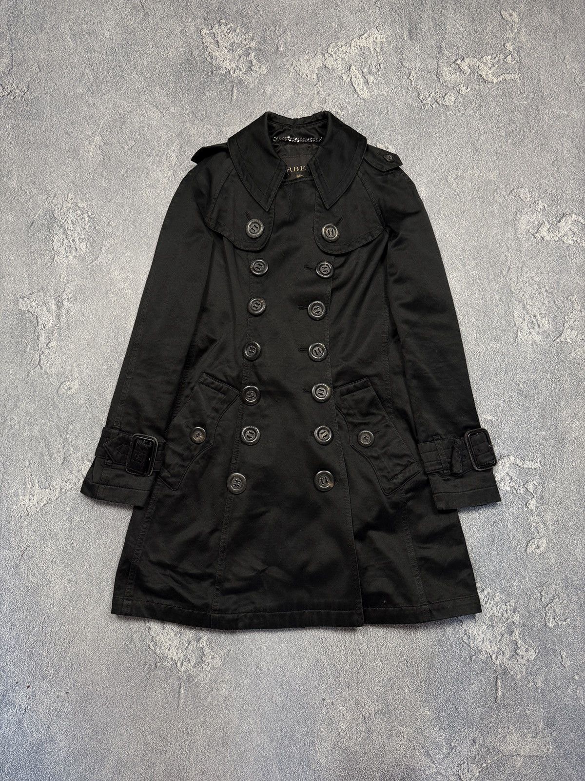 Burberry Rare Burberry Black Long Trench Coat Size XS / US 0-2 / IT 36-38 - 1 Thumbnail